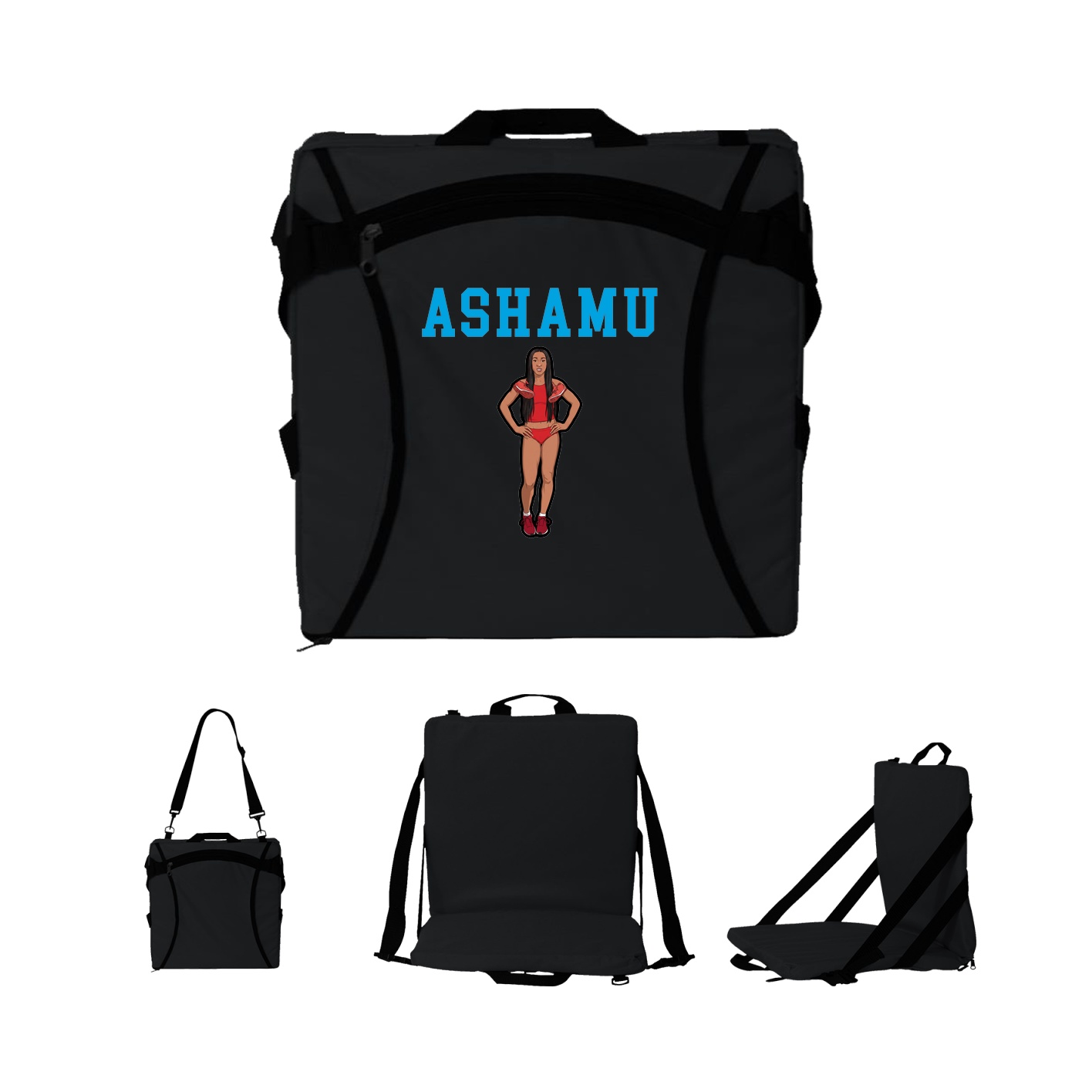 Folding Stadium Seat — Shirsey in Black
