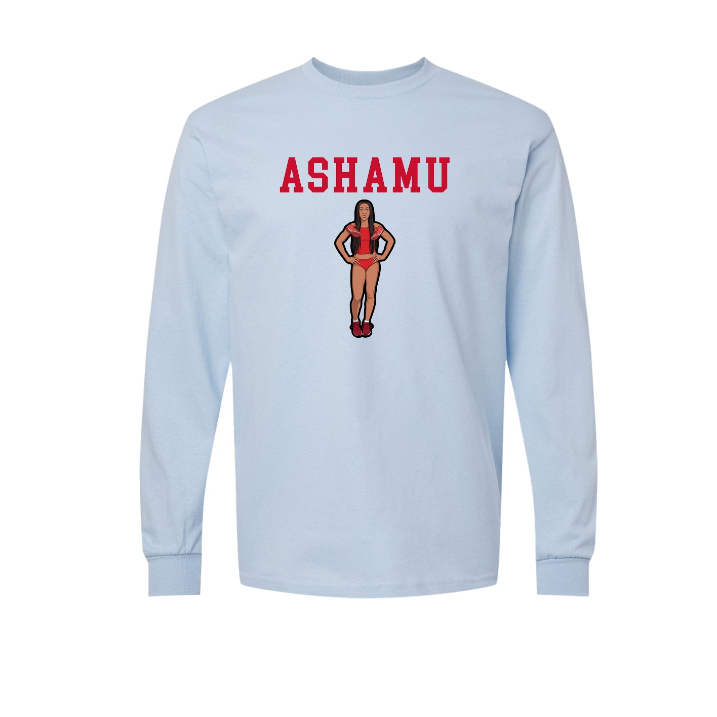 Long Sleeve Tee — Shirsey in Light Blue