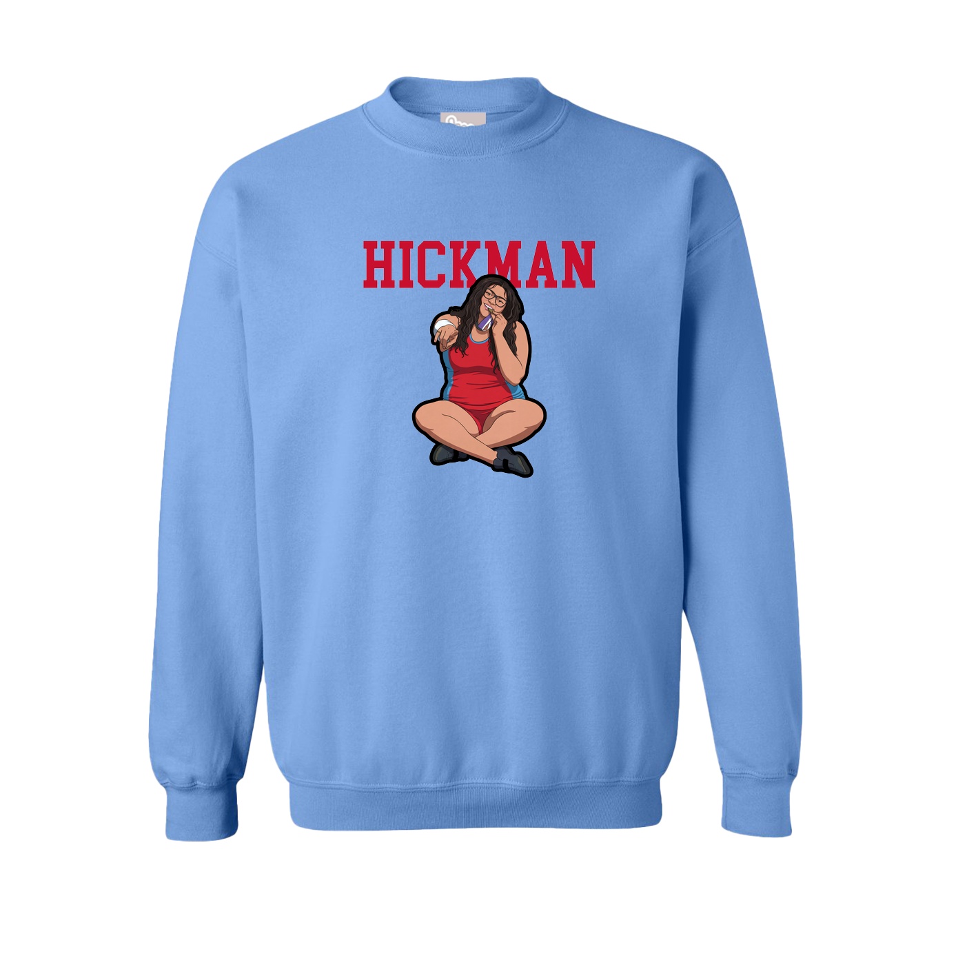 Fleece Crew — Shirsey in Powder Blue