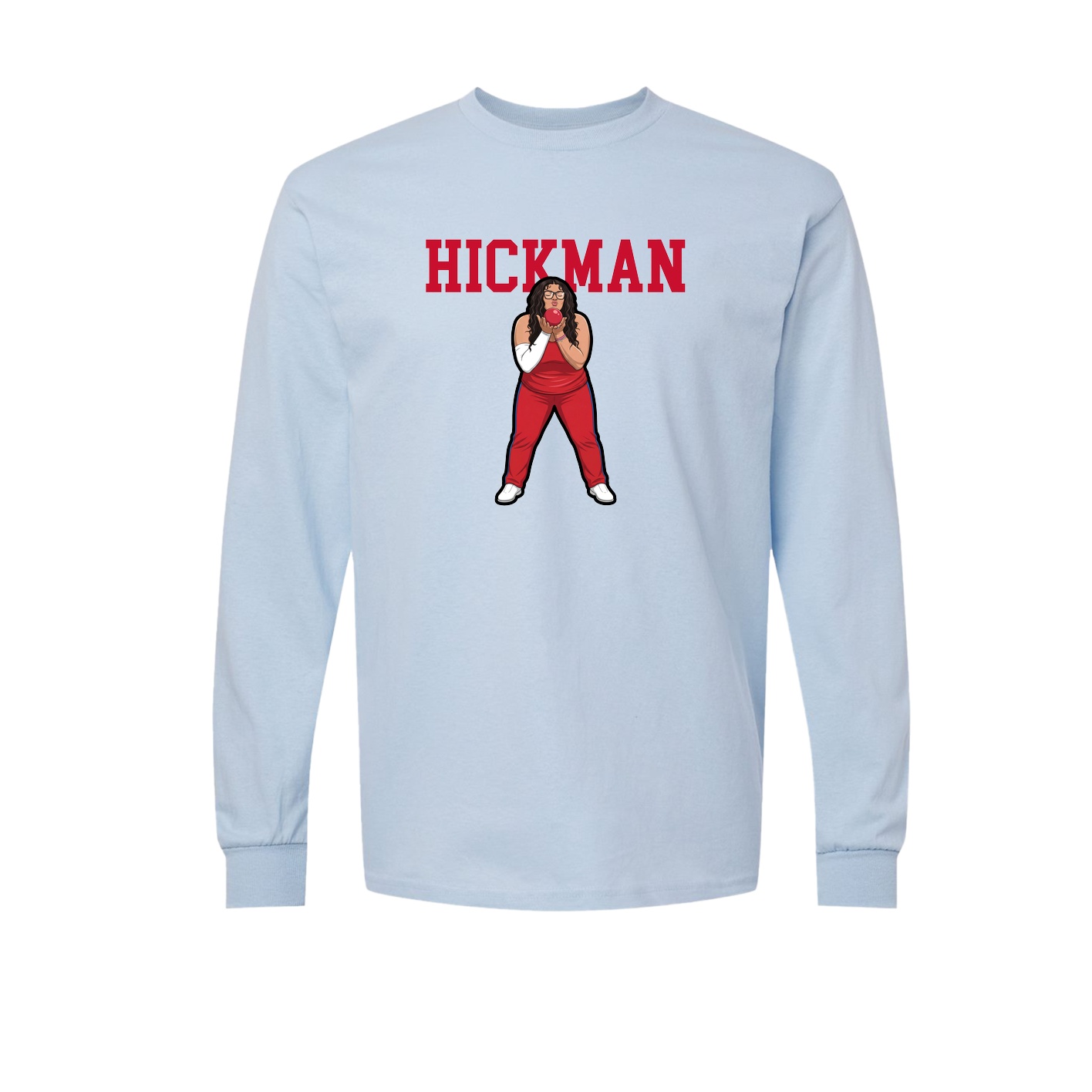 Long Sleeve Tee — Shirsey in Light Blue