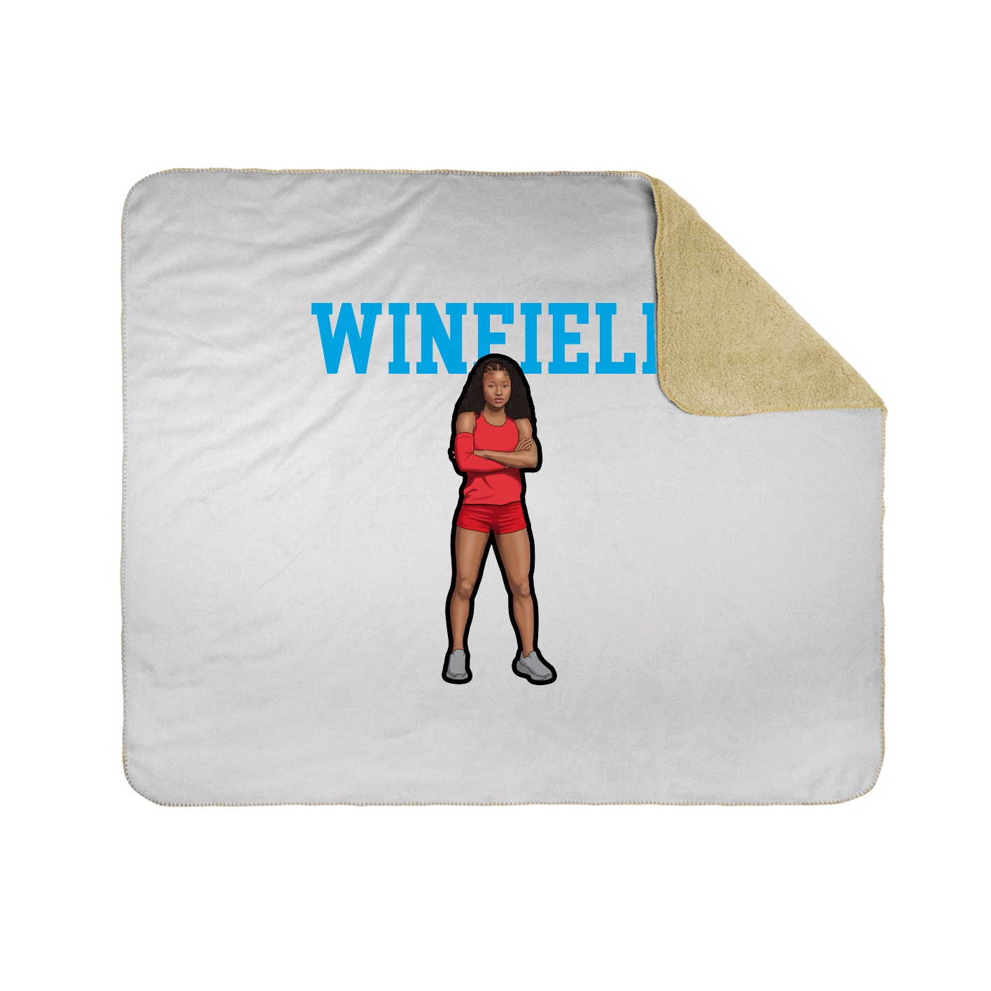 Throw Blanket — Shirsey in White