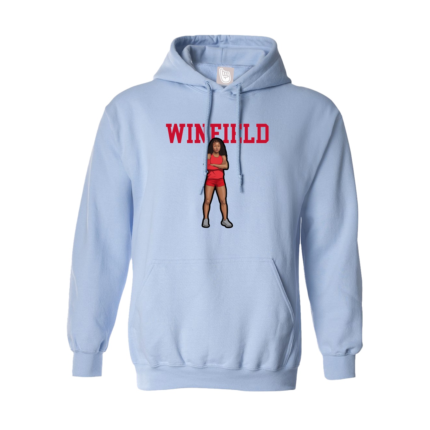 Hoodie — Shirsey in Light Blue