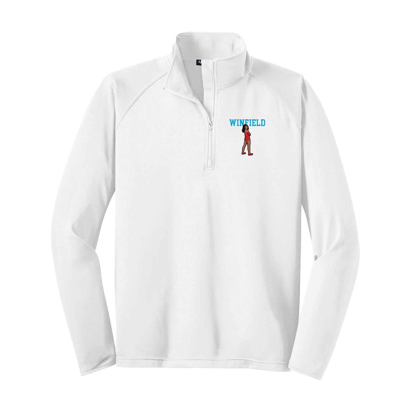 Q-Zip Pullover — Shirsey in White