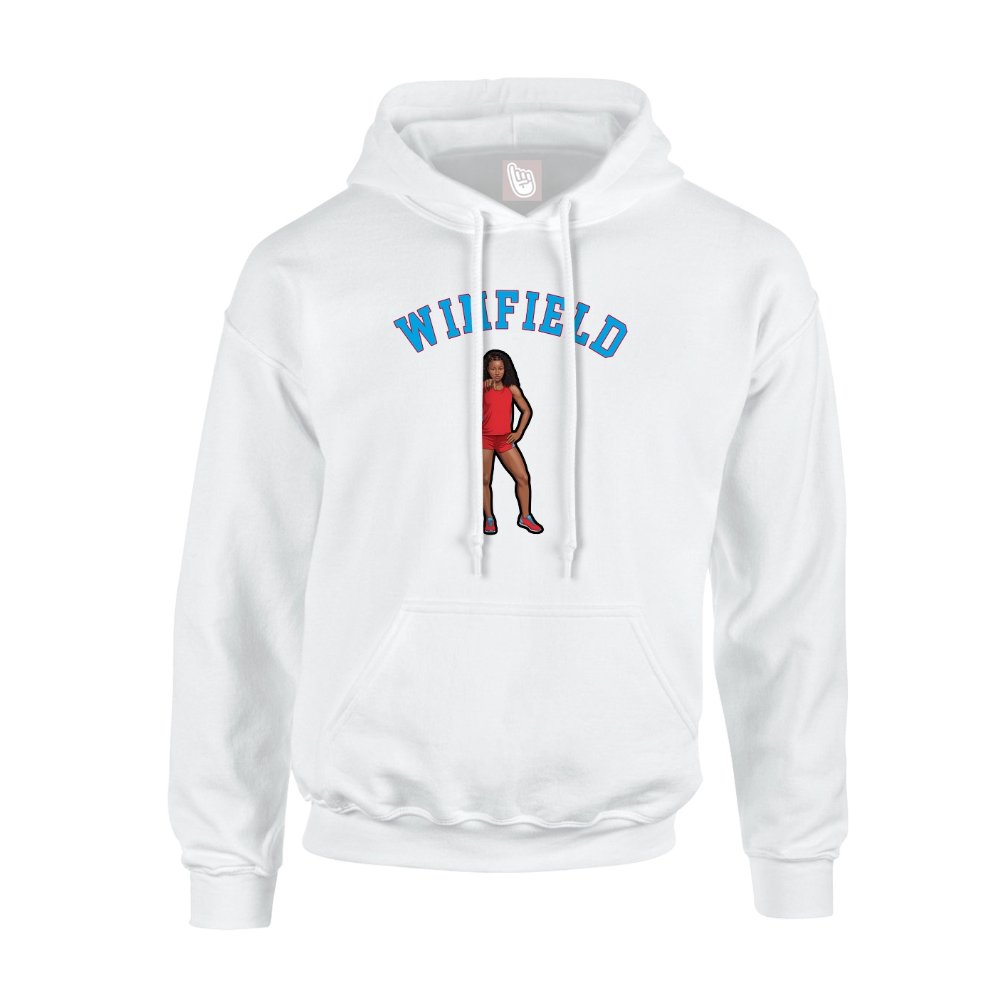 Youth Hoodie — Shirsey Arch in White