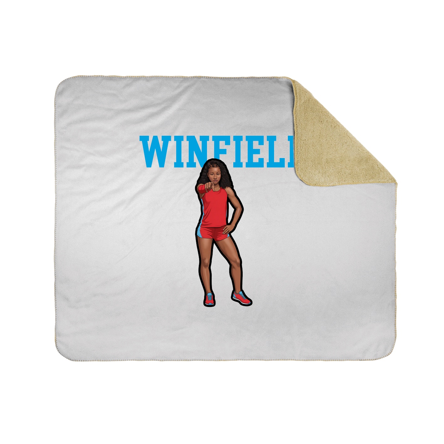 Throw Blanket — Shirsey in White