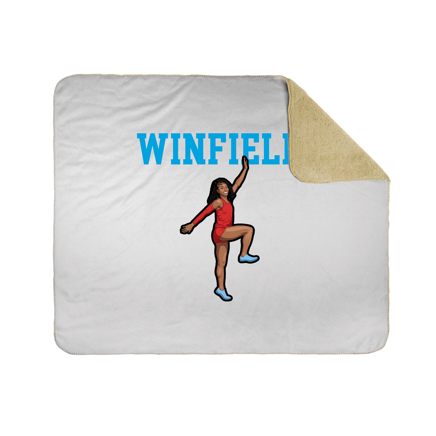 Throw Blanket — Shirsey in White