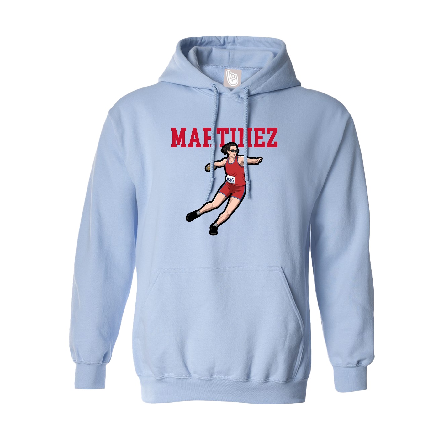 Hoodie — Shirsey in Light Blue