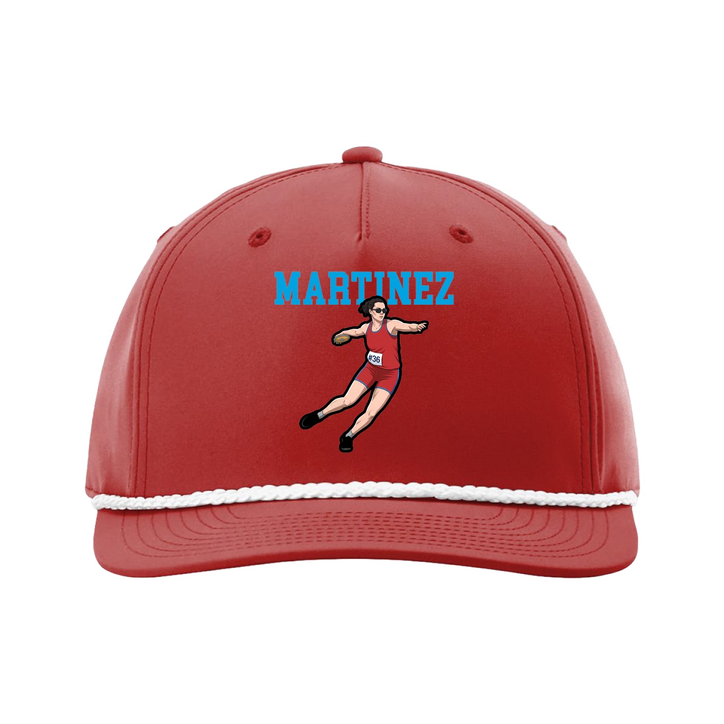Five-Panel Classic Rope Cap — Shirsey in Red