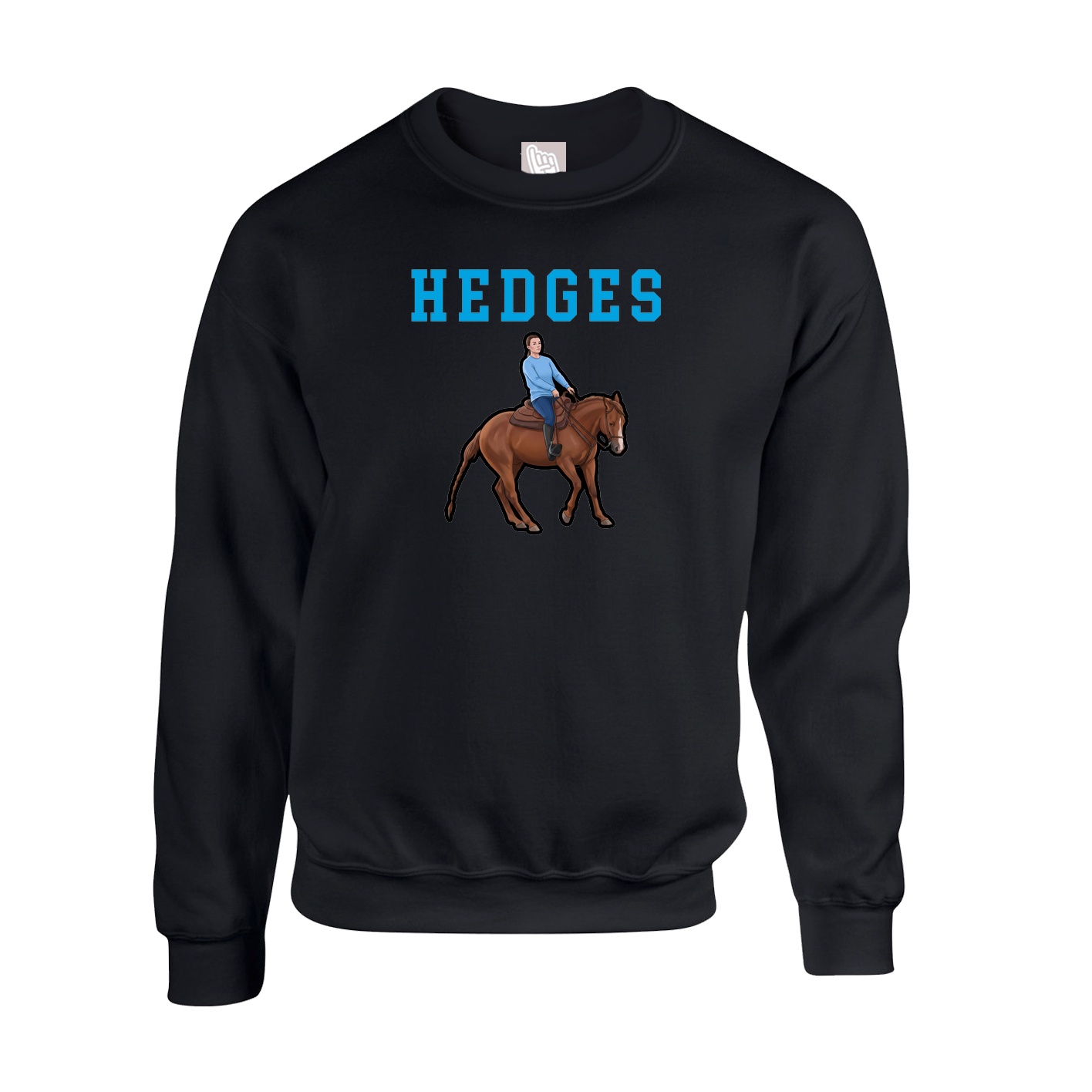 Fleece Crew — Shirsey in Black