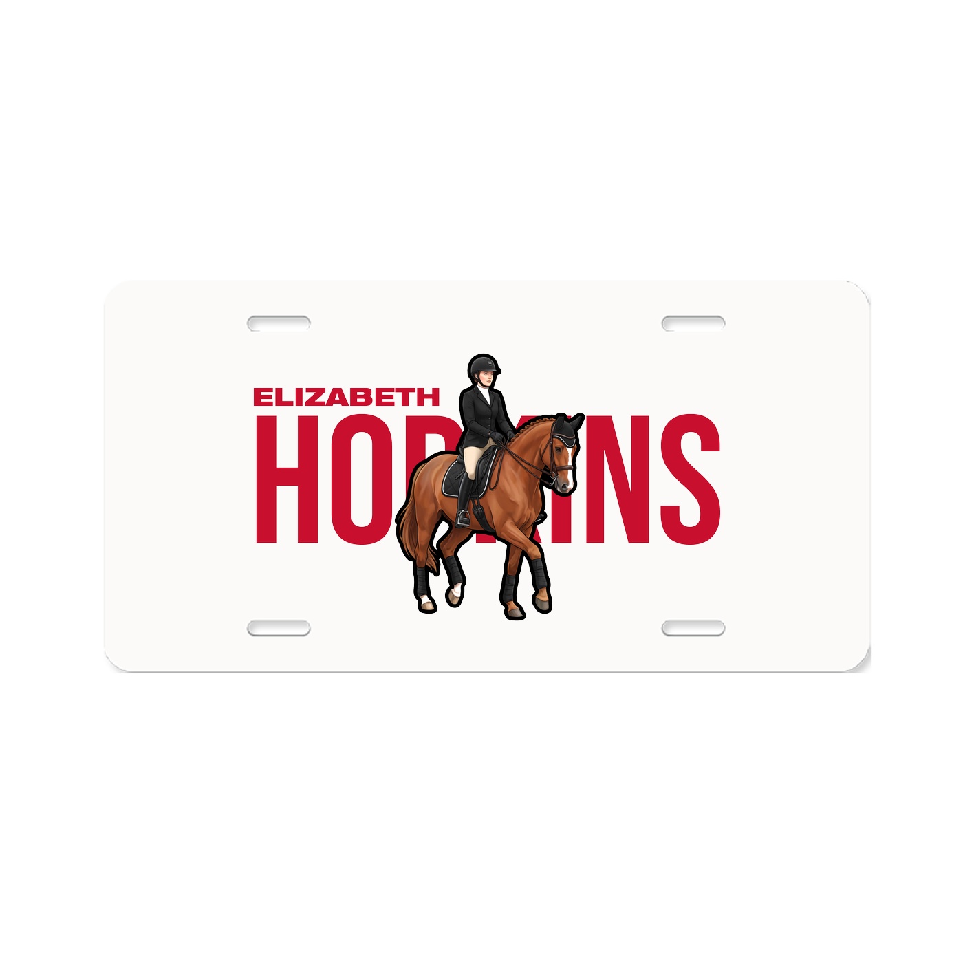 License Plate — Player Name in Classic