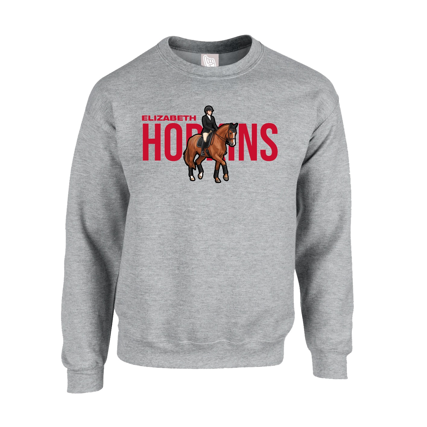 Fleece Crew — Player Name in Grey