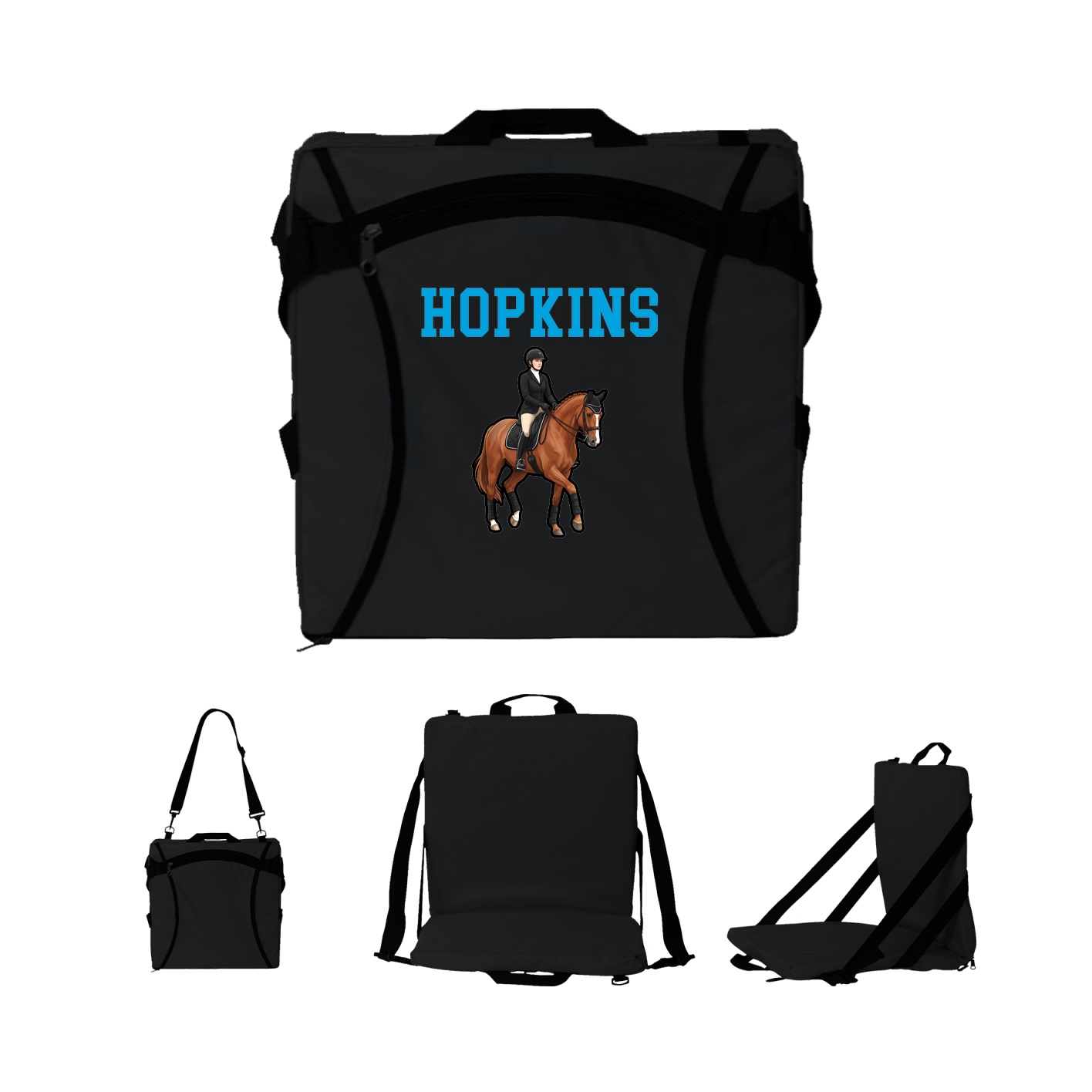 Folding Stadium Seat — Shirsey in Black