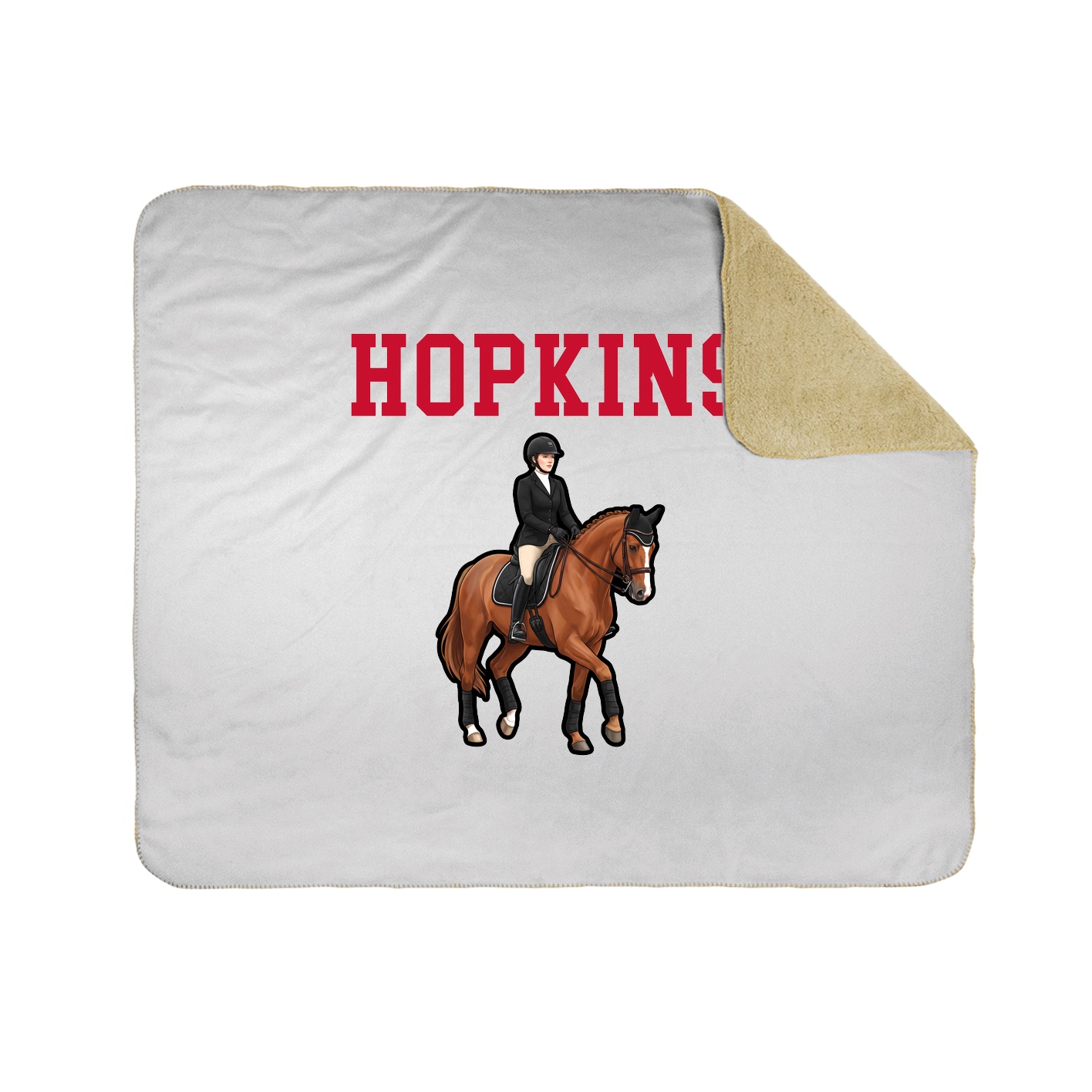 Throw Blanket — Shirsey in White