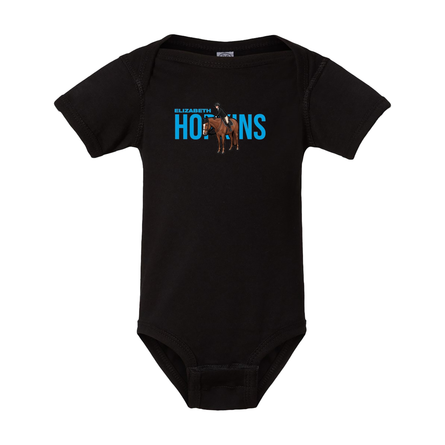 Baby Onesie — Player Name in Black