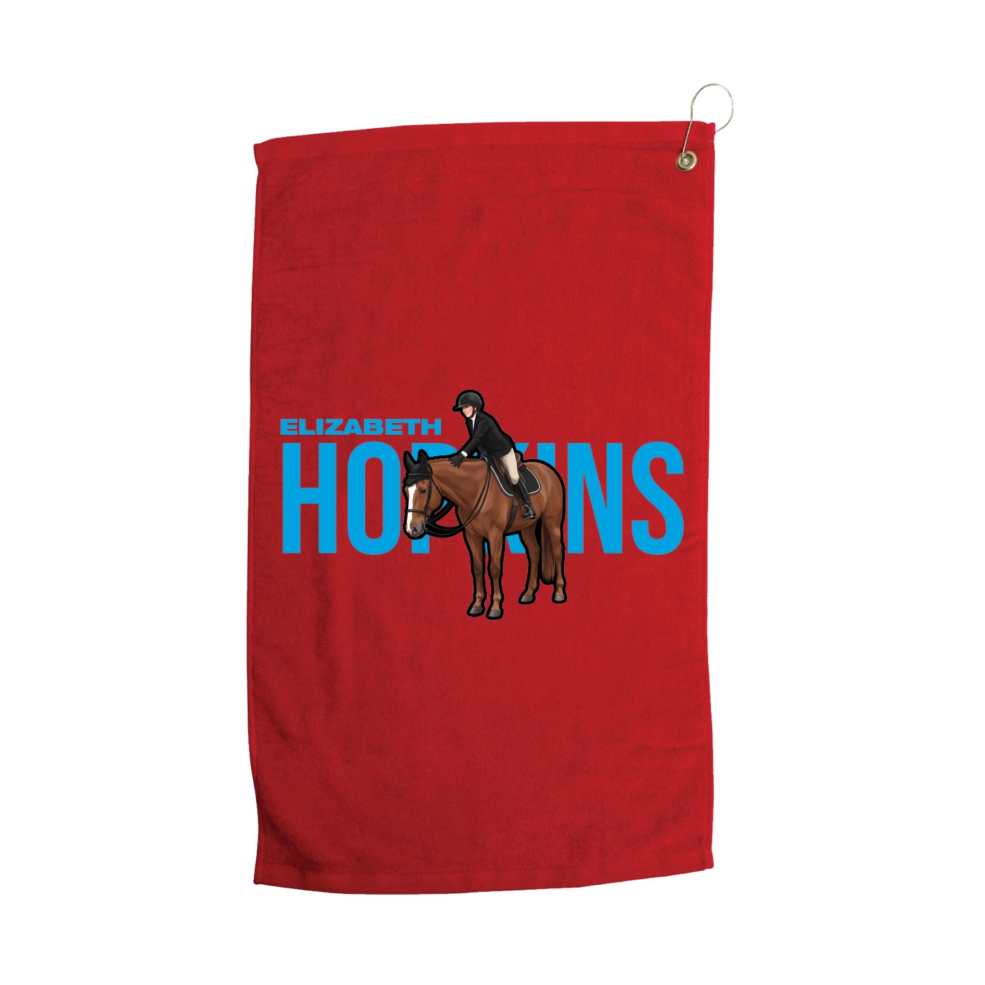 Golf Towel — Player Name in Red