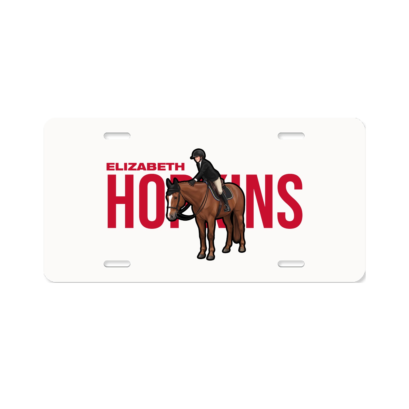 License Plate — Player Name in Classic