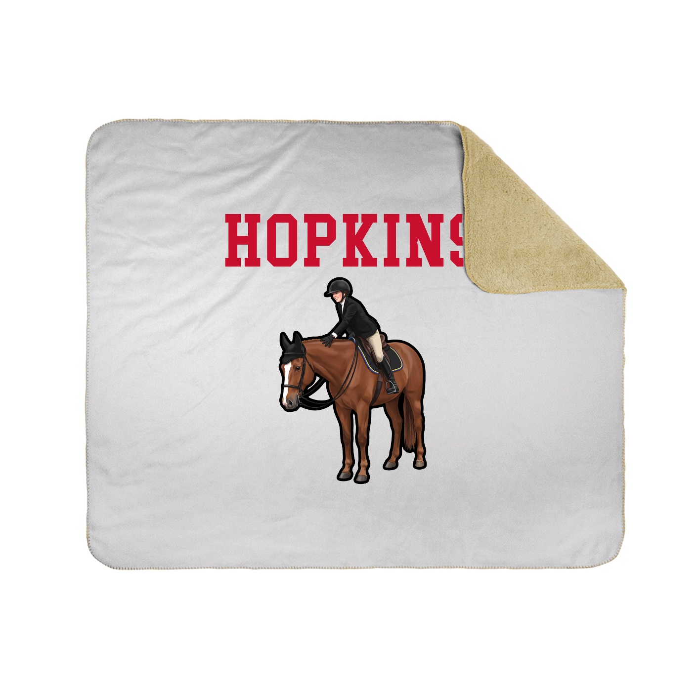 Throw Blanket — Shirsey in White