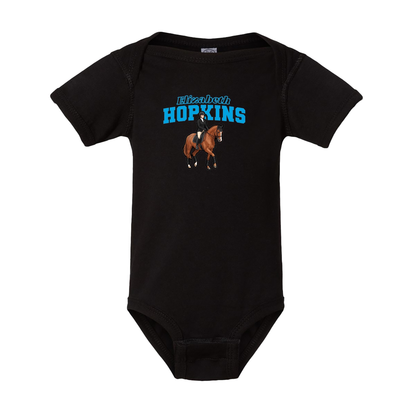 Baby Onesie — Name Arch in Black