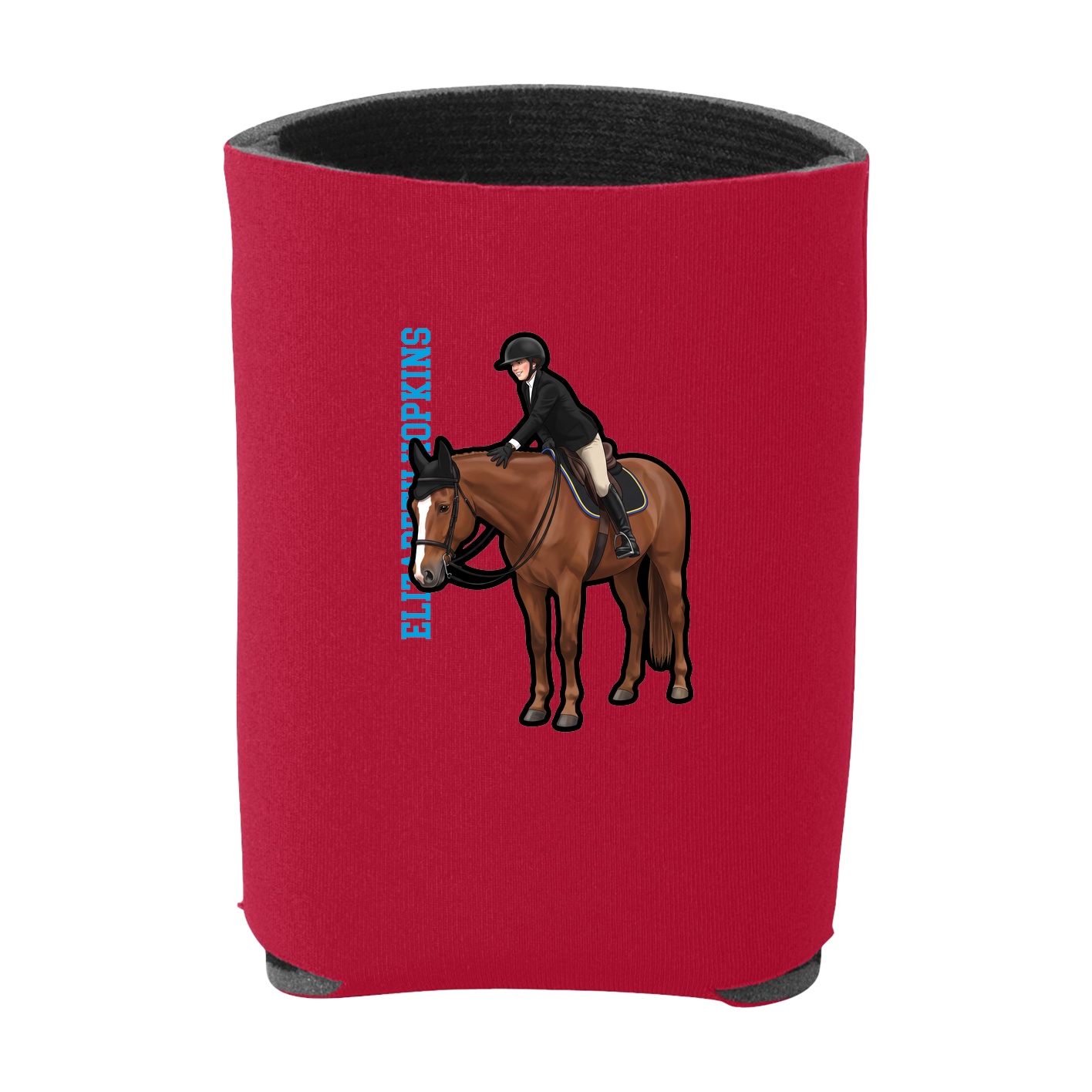 Can Holder — Name Vertical in Red