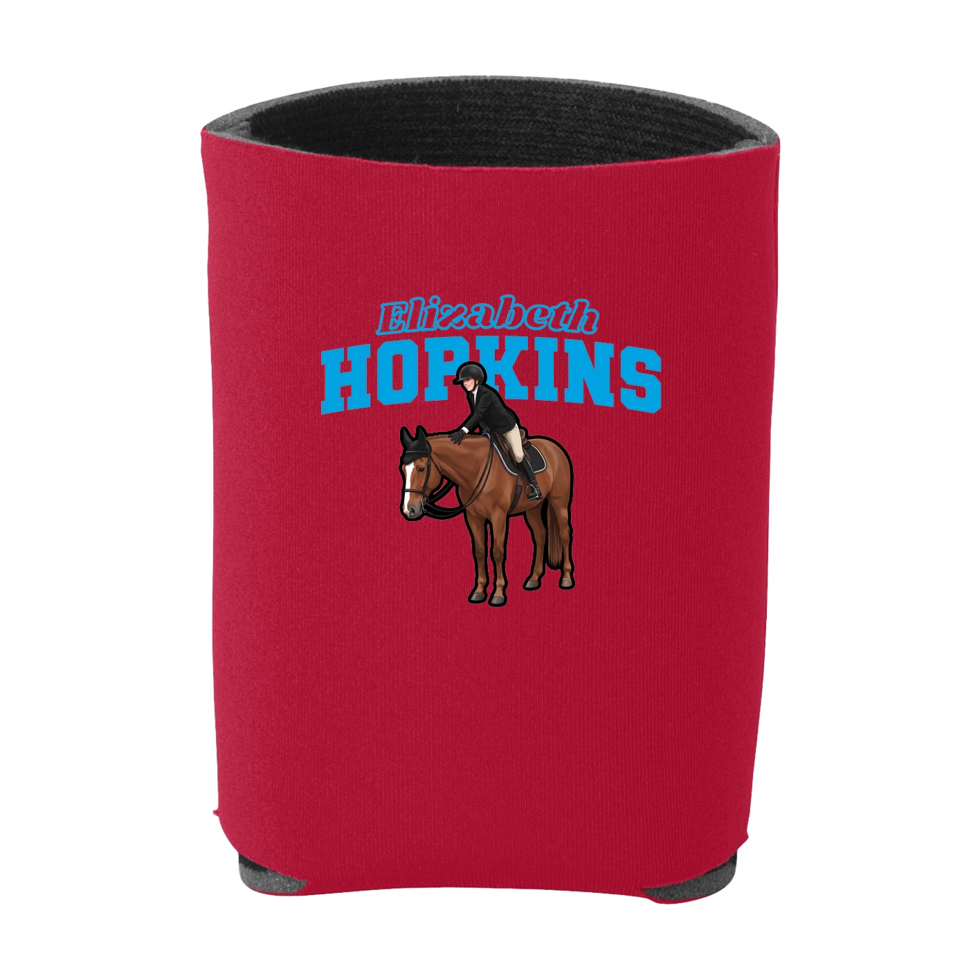 Can Holder — Name Arch in Red