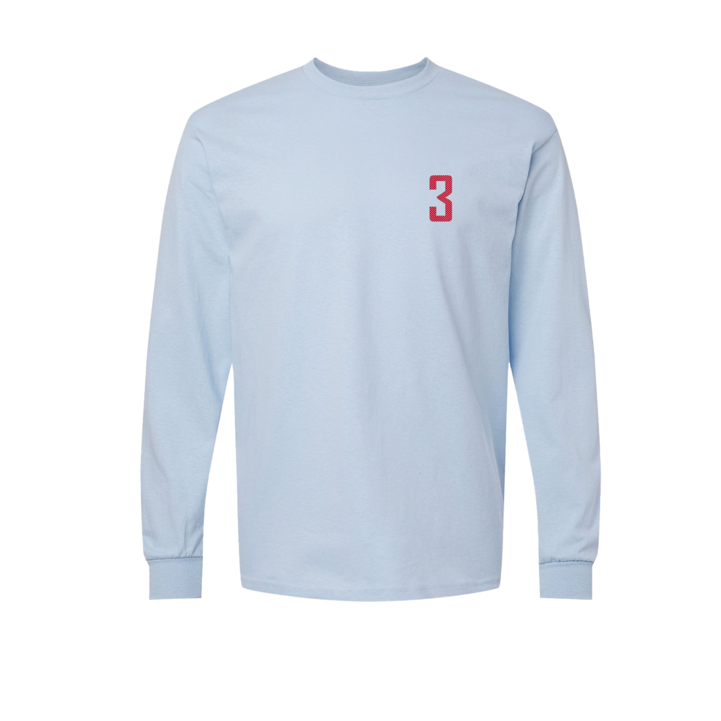 Long Sleeve Tee — Front Shirsy in Light Blue