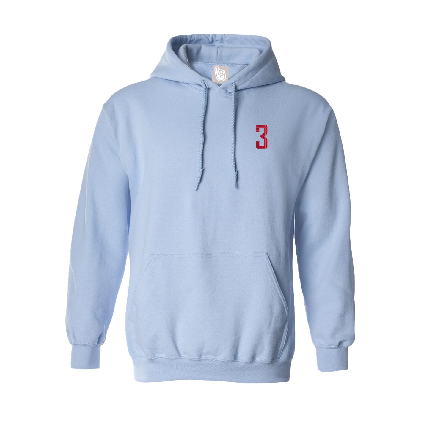 Hoodie — Front Shirsy in Light Blue