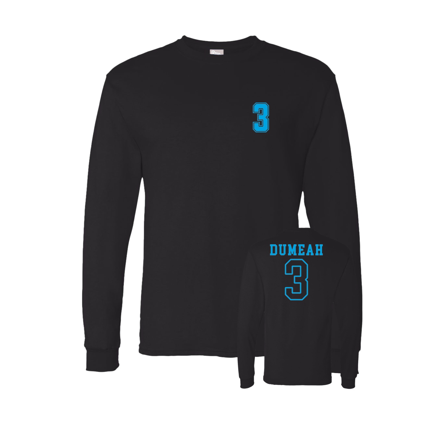 Long Sleeve Tee — Chest Back in Black