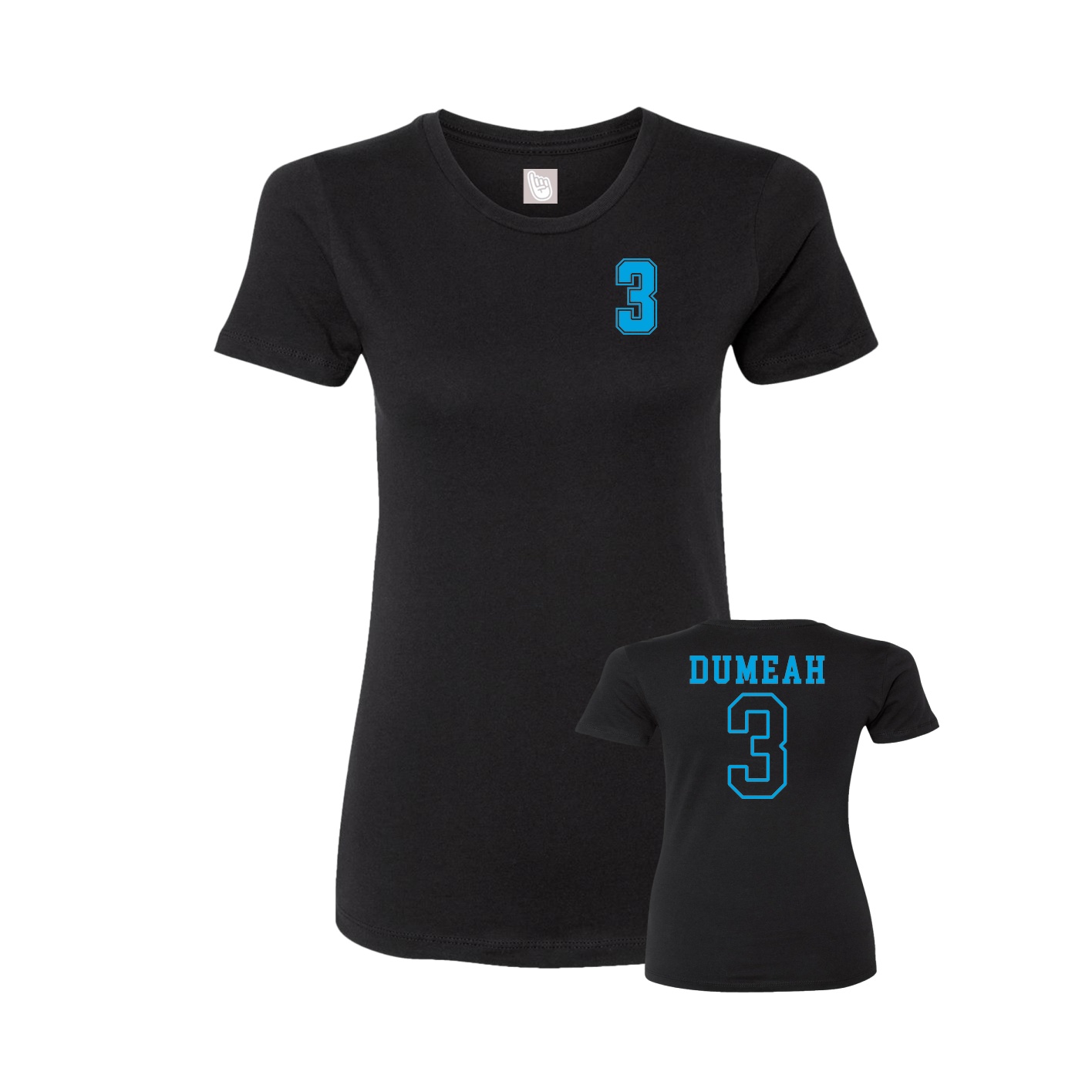 Womens Tee — Chest Back in Black