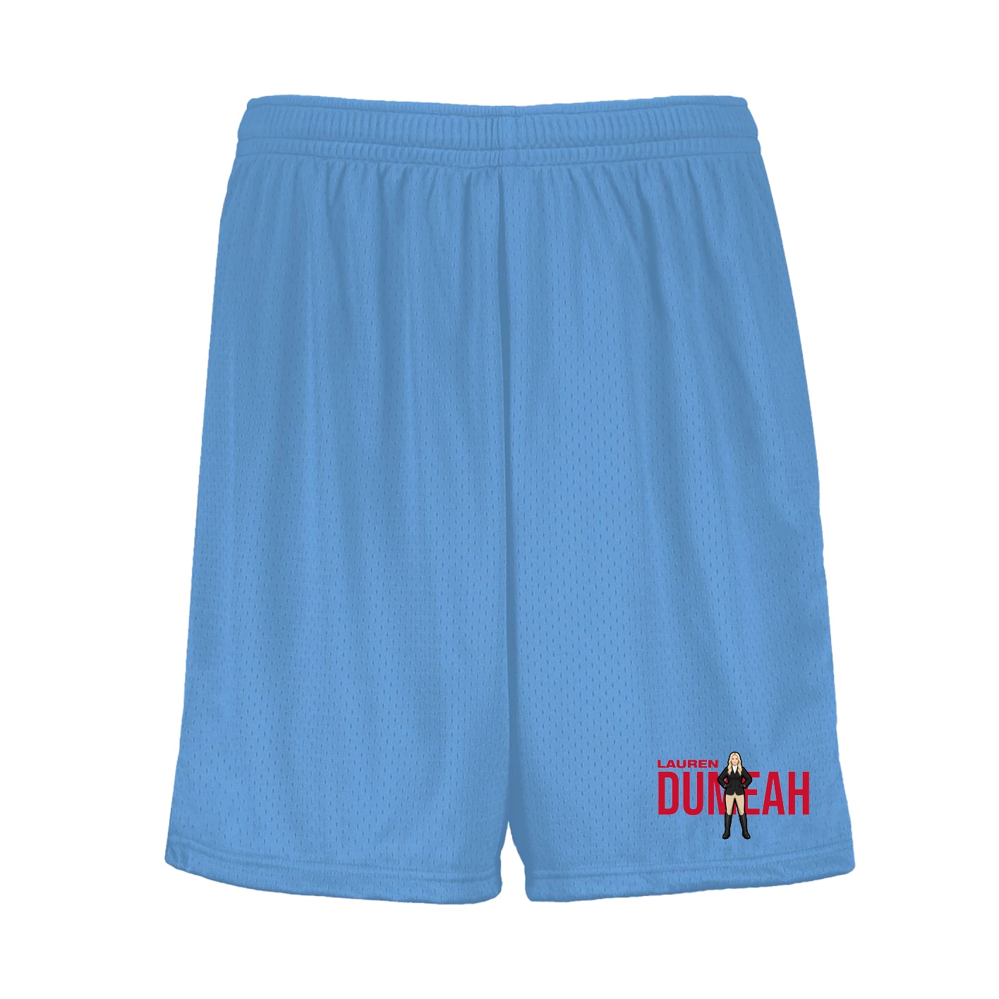 Shorts — Player Name in Light Blue