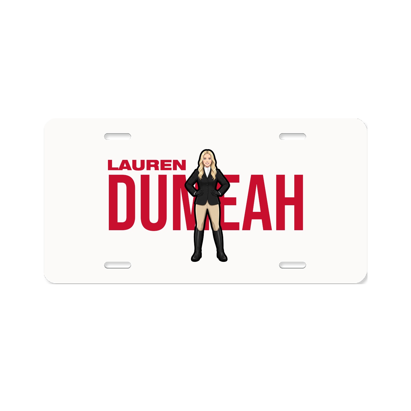 License Plate — Player Name in Classic