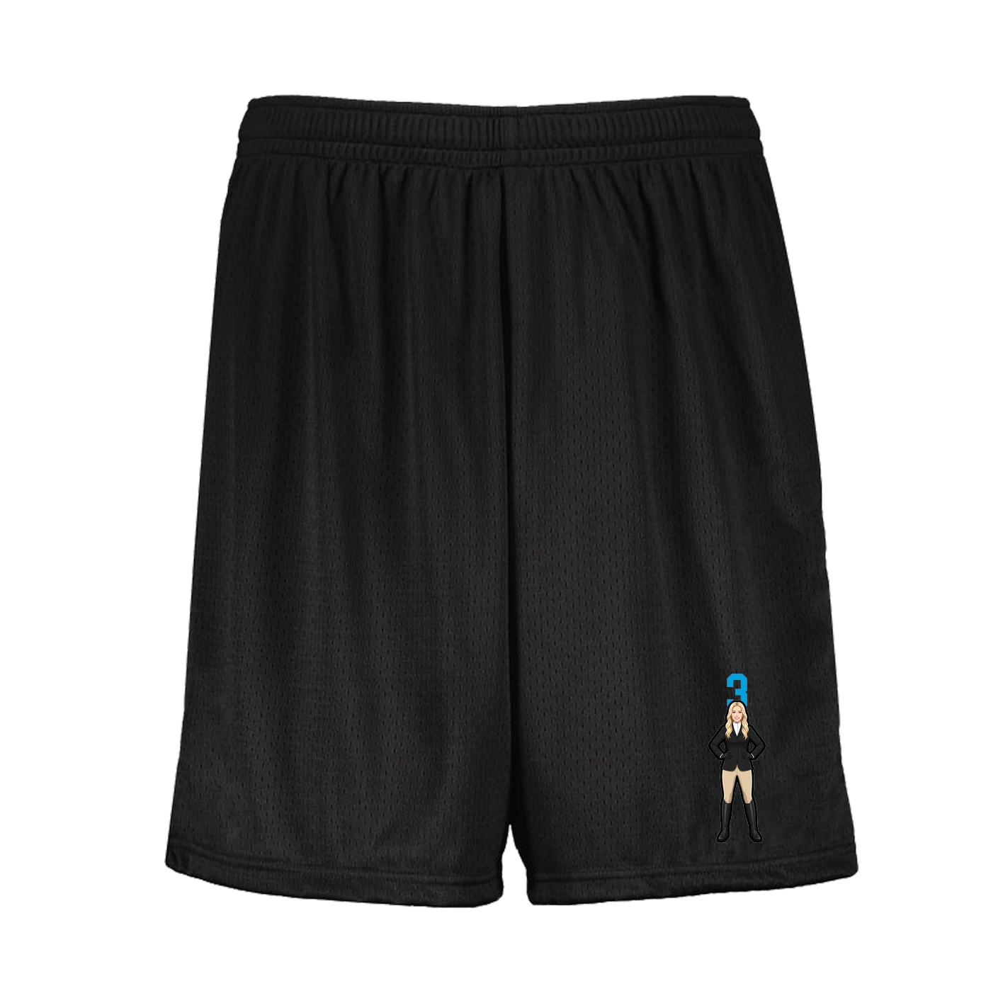 Shorts — Number Top in Black