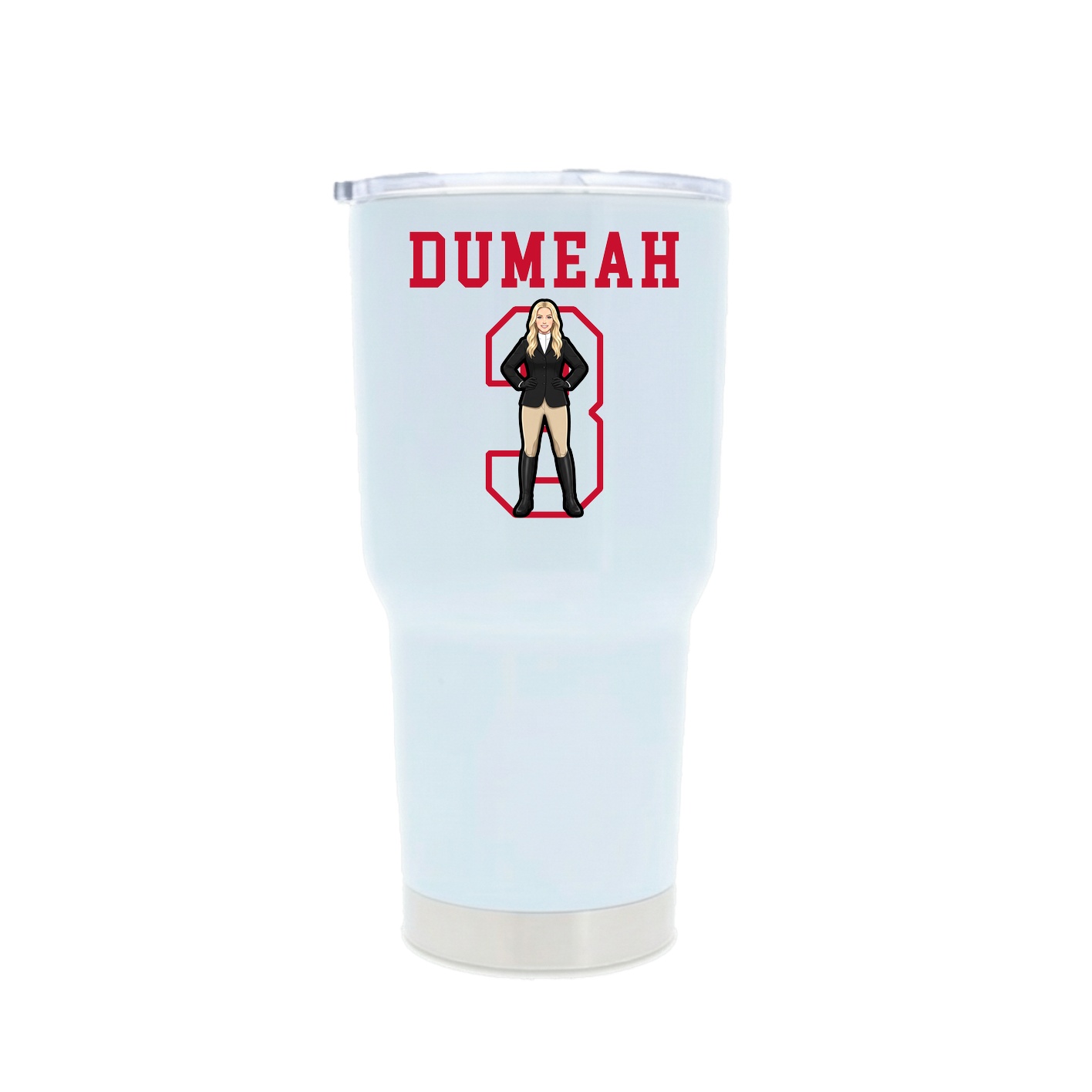 30oz Stainless Steel Tumbler — Shirsey in White
