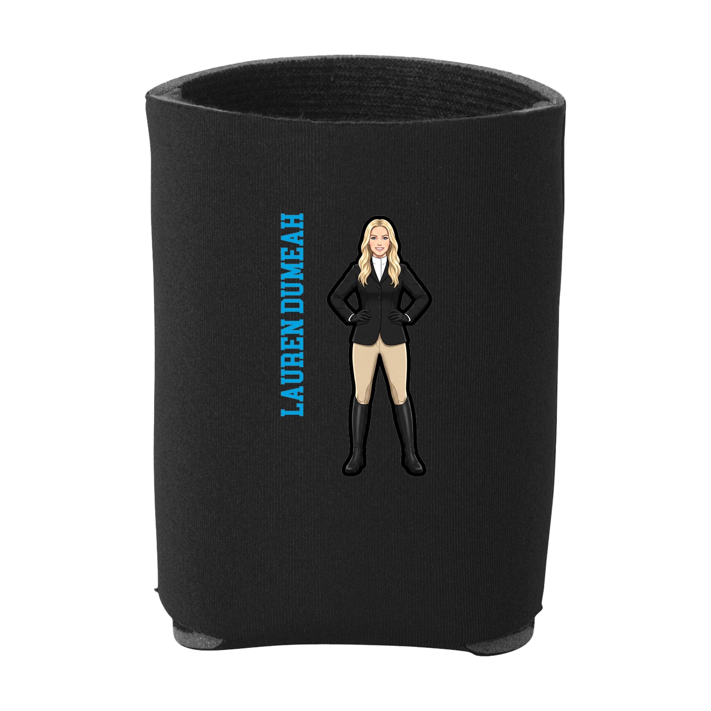 Can Holder — Name Vertical in Black