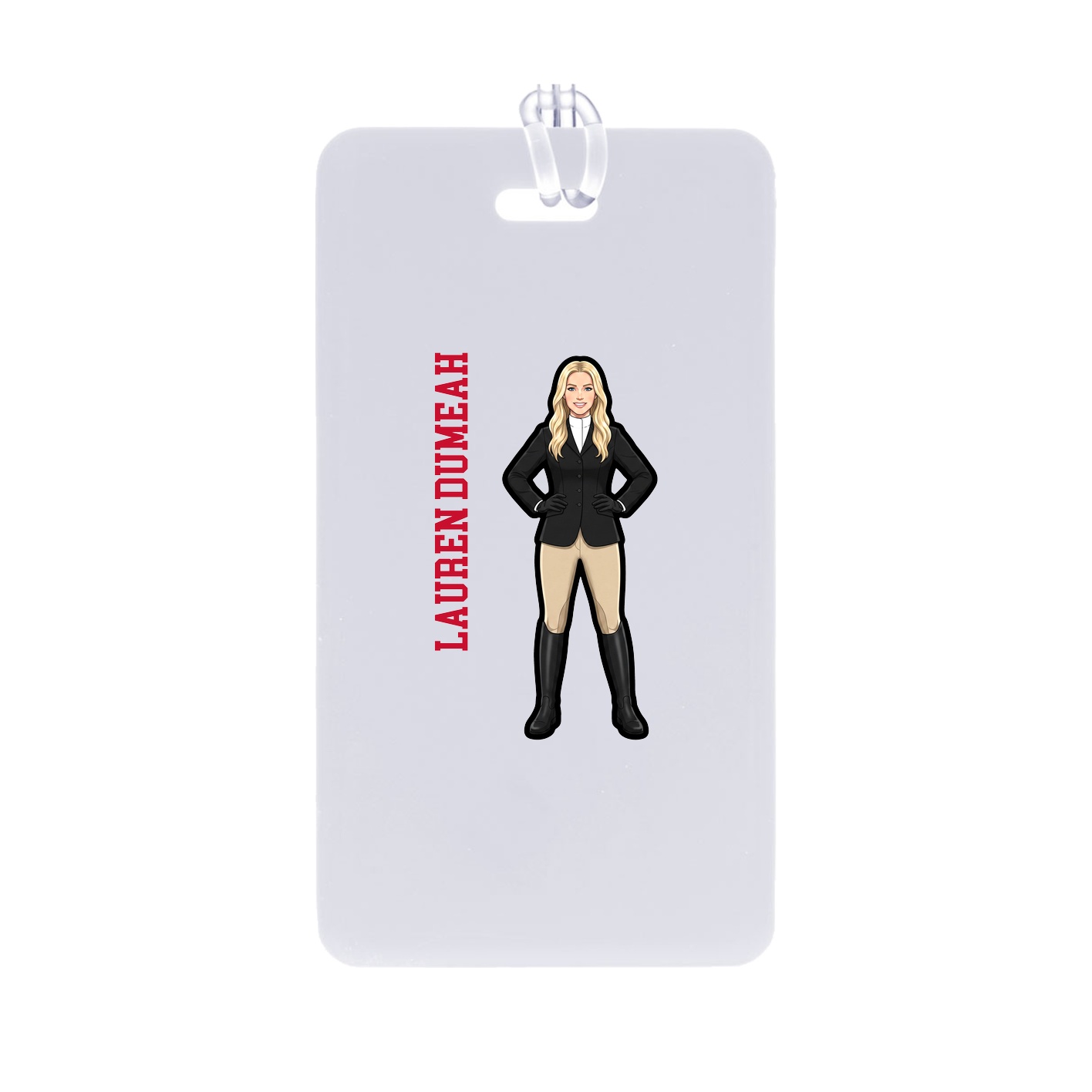 Bag Tag — Name Vertical in Classic