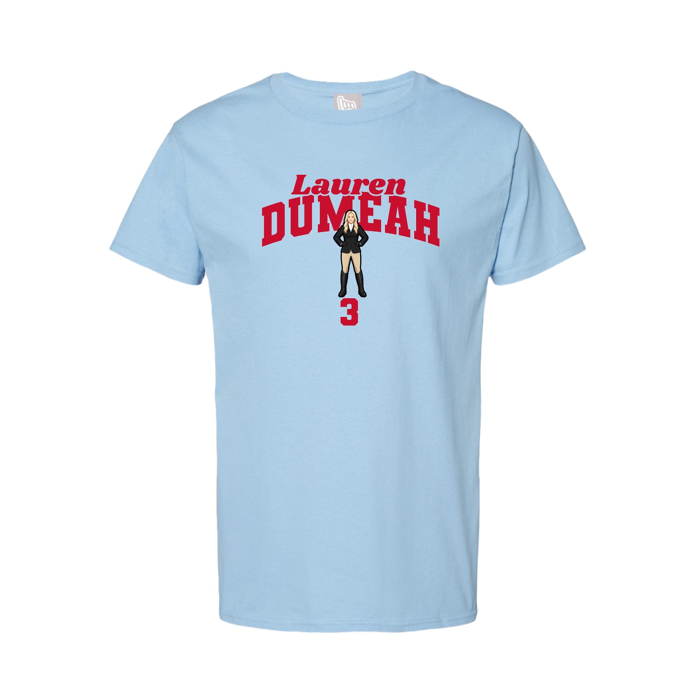 Youth Tee — Signature Arch in Light Blue