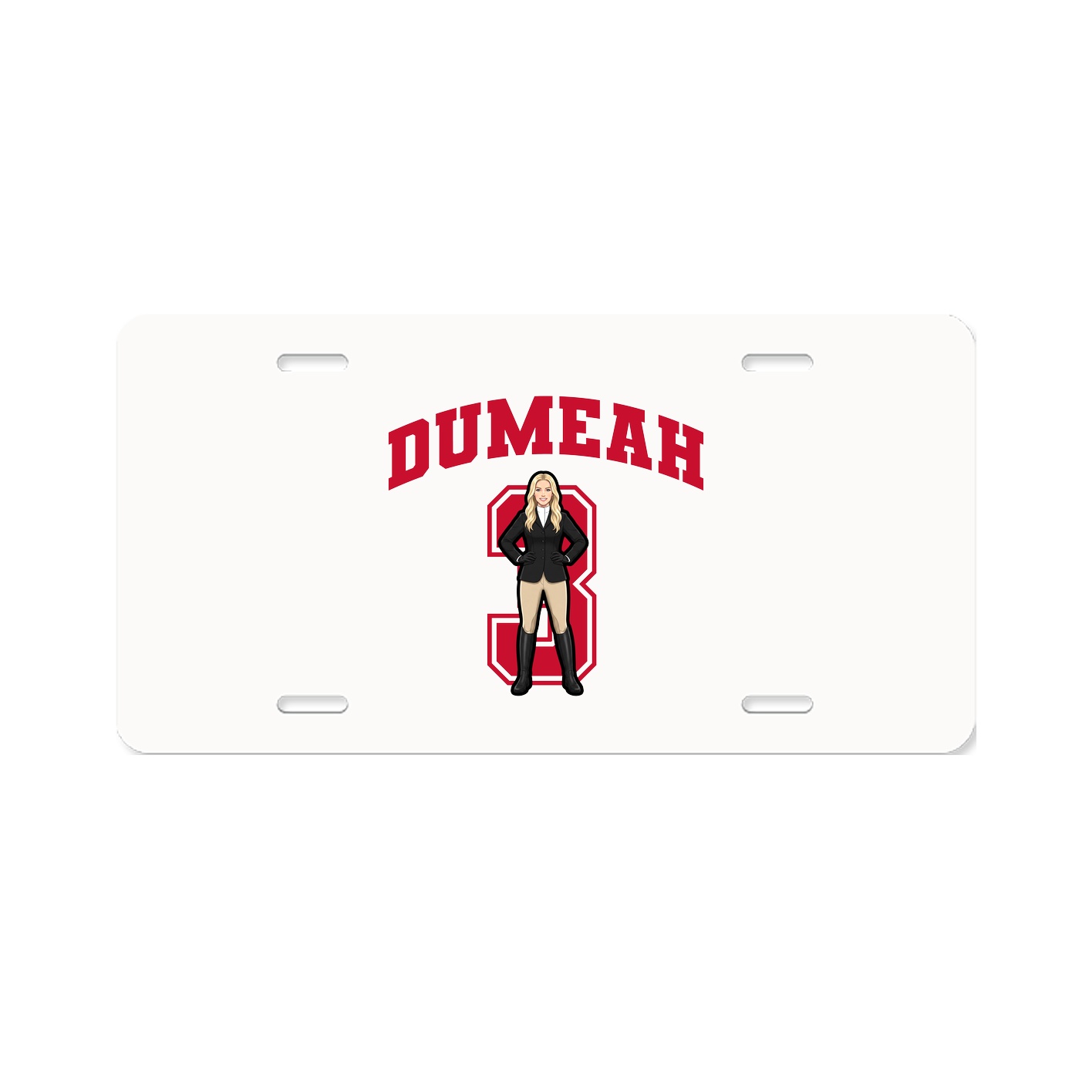 License Plate — Number in Classic