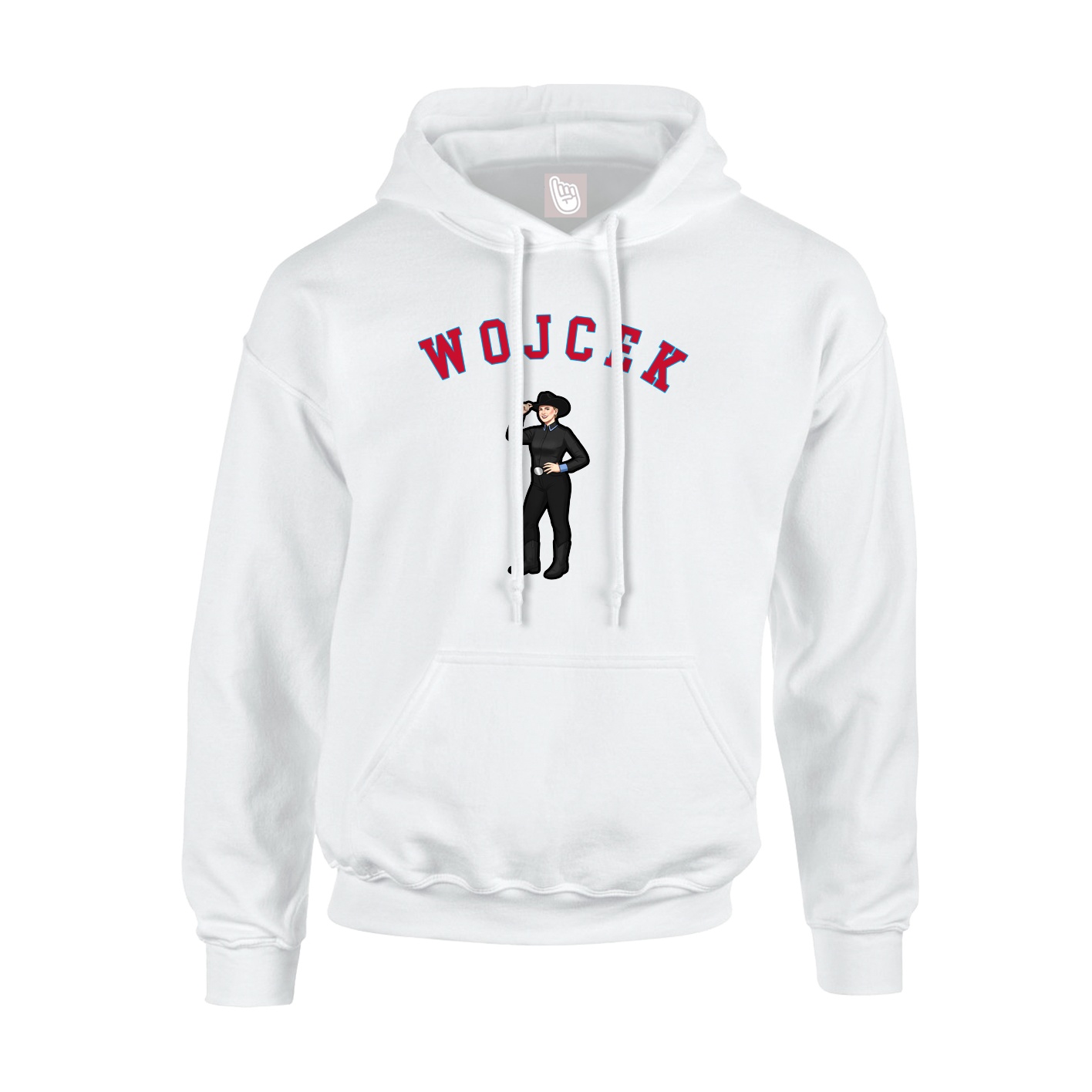 Hoodie — Shirsey Arch in White