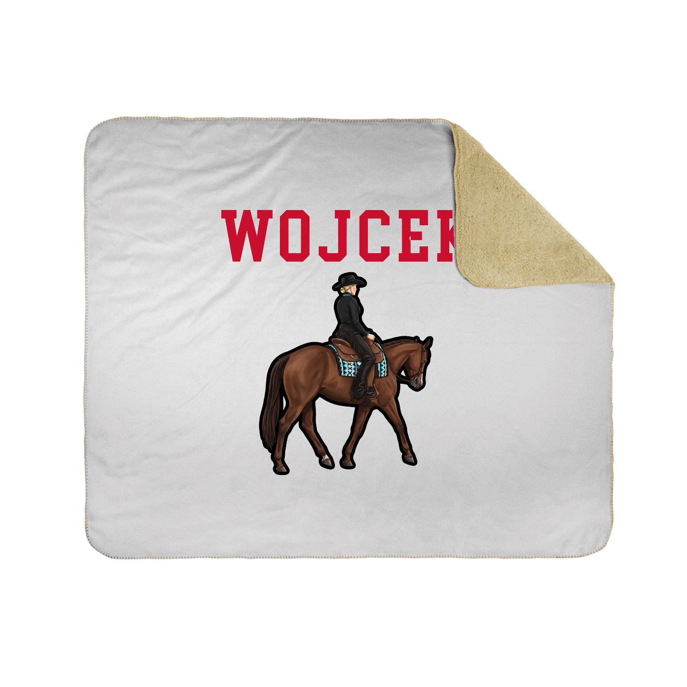 Throw Blanket — Shirsey in White