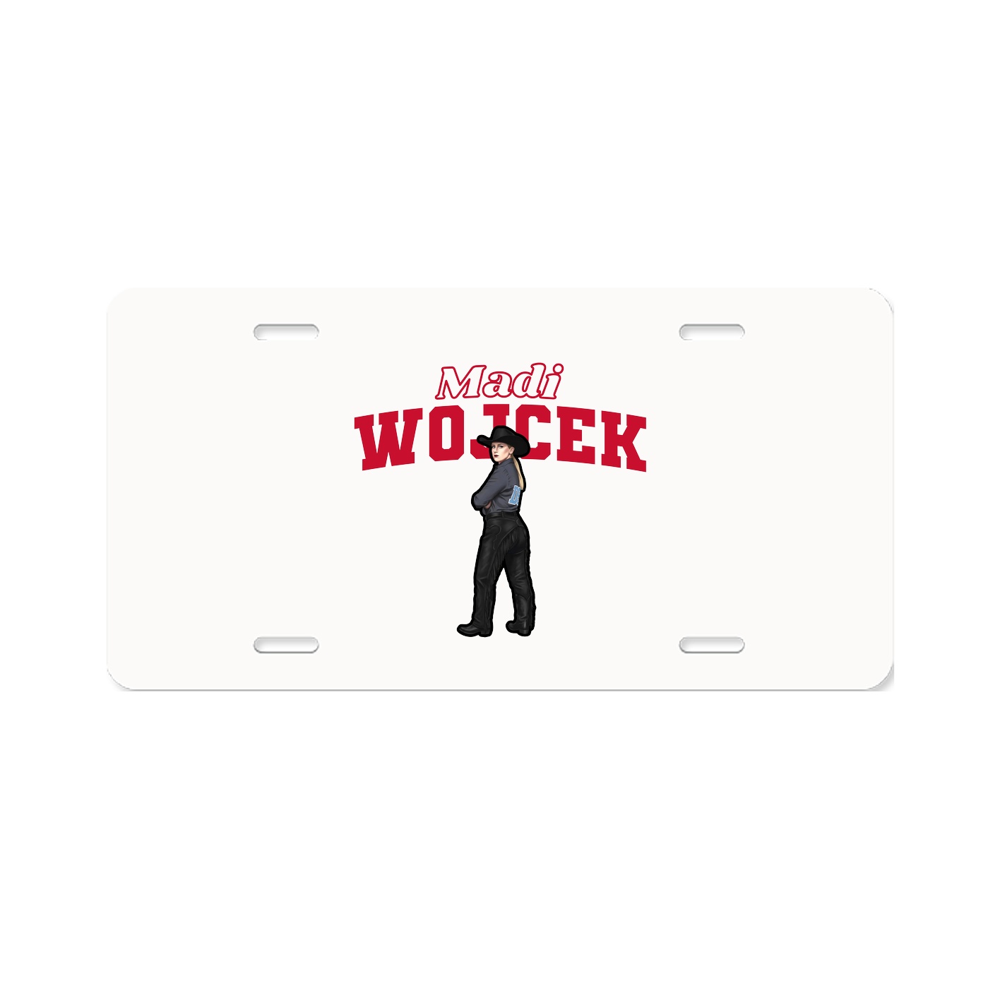 License Plate — Name Arch in Classic