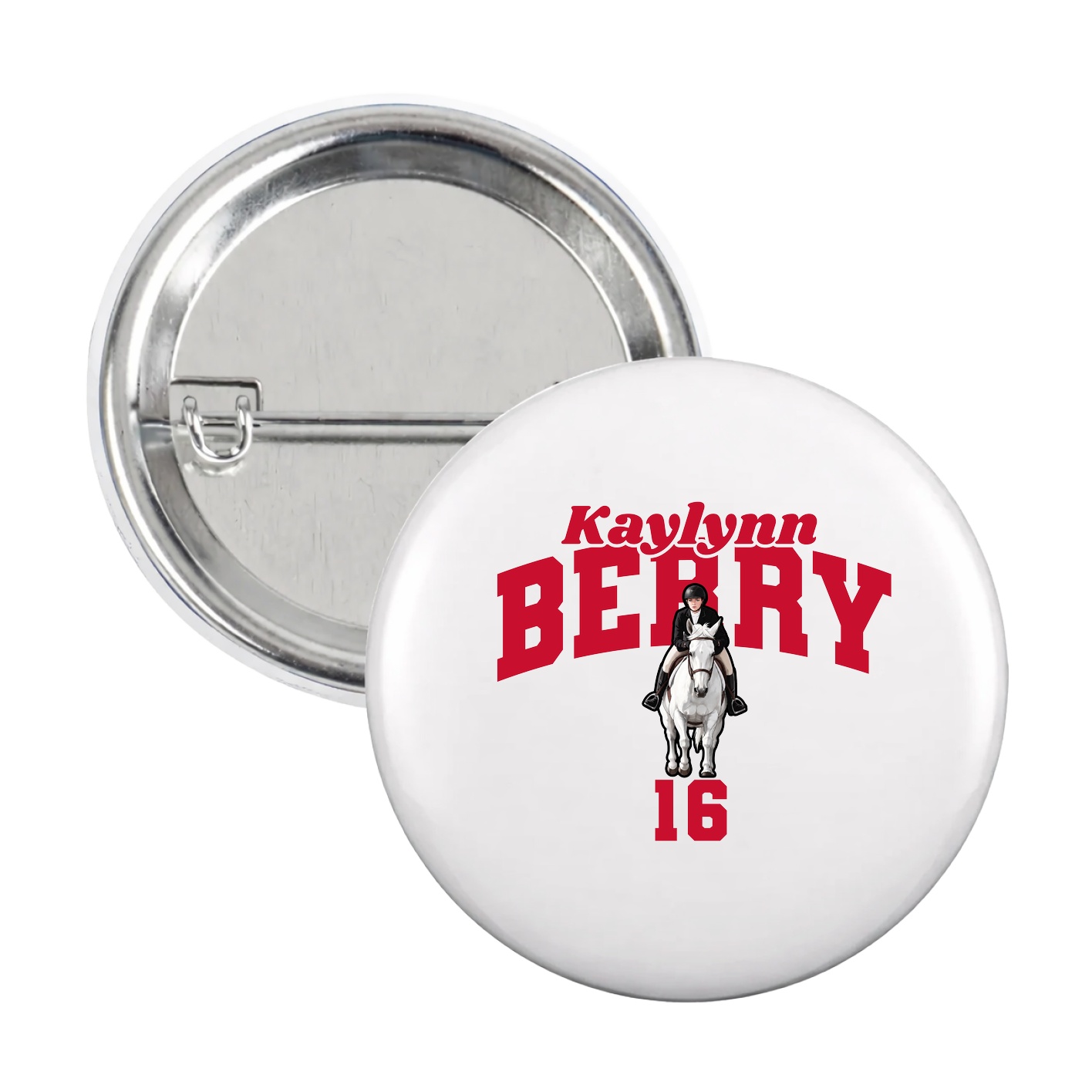 Game Day Button — Signature Arch in White