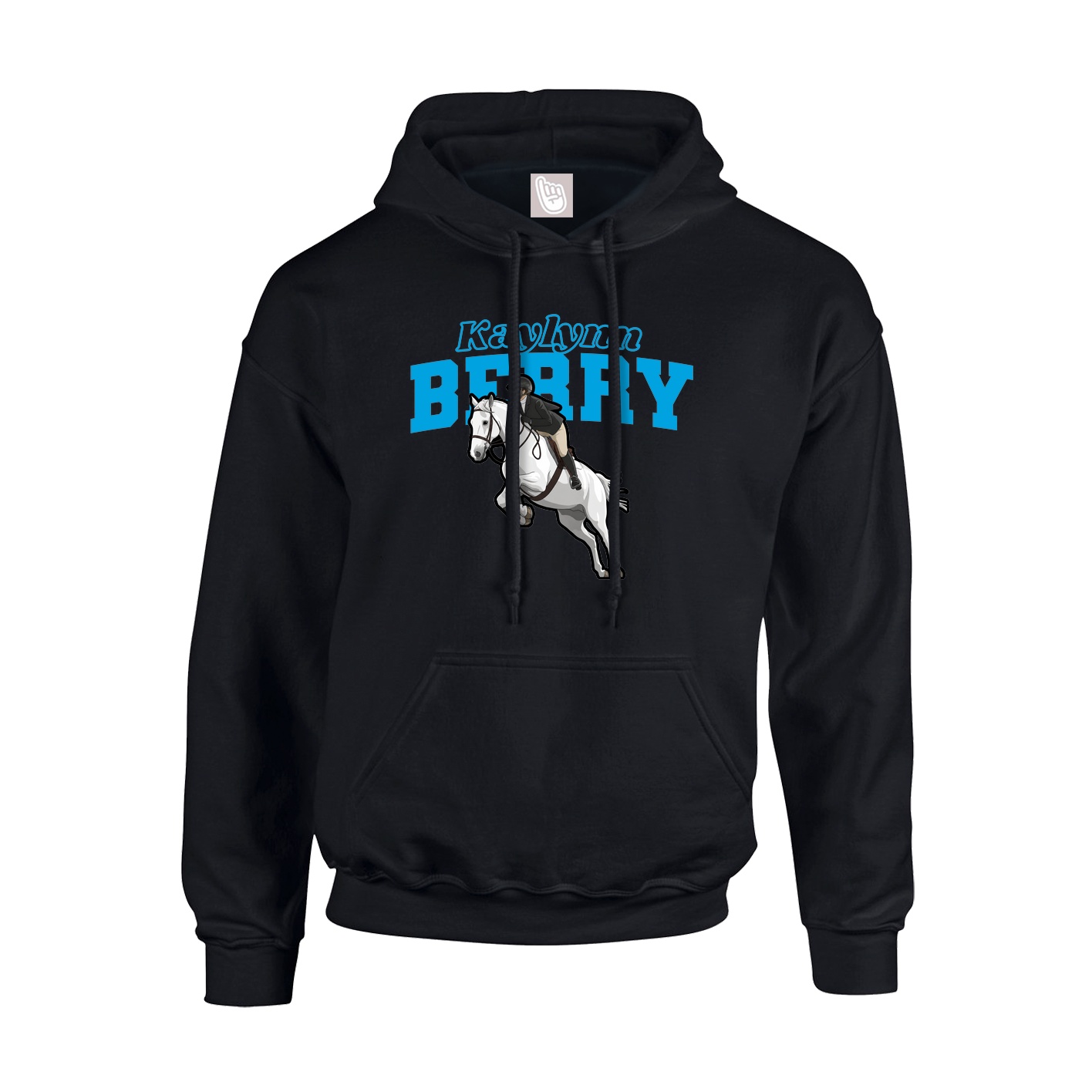 Hoodie — Name Arch in Black
