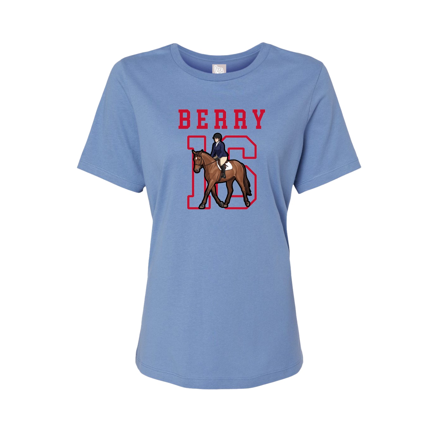Fitted Women's Tee — Shirsey in Powder Blue