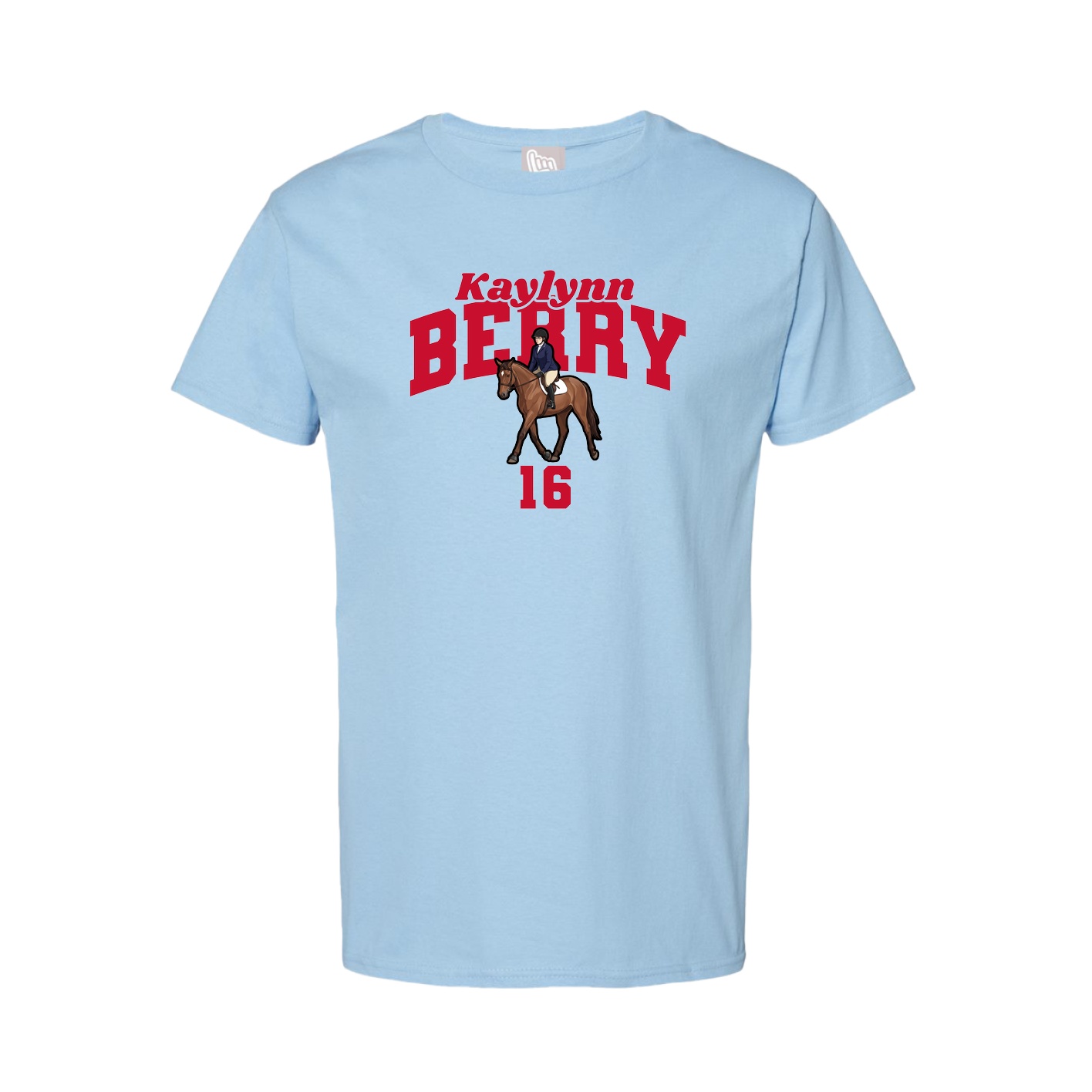 Tee — Signature Arch in Light Blue