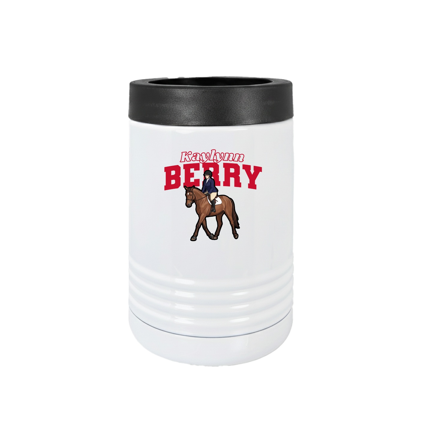 Beverage Holder — Name Arch in White