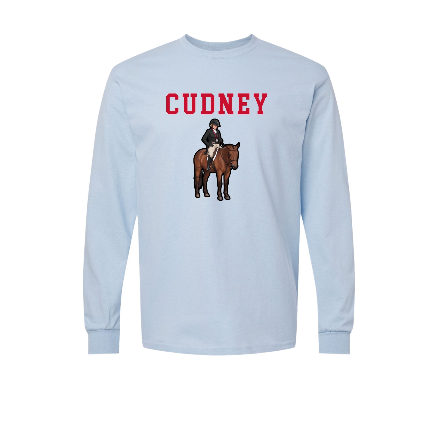 Long Sleeve Tee — Shirsey in Light Blue