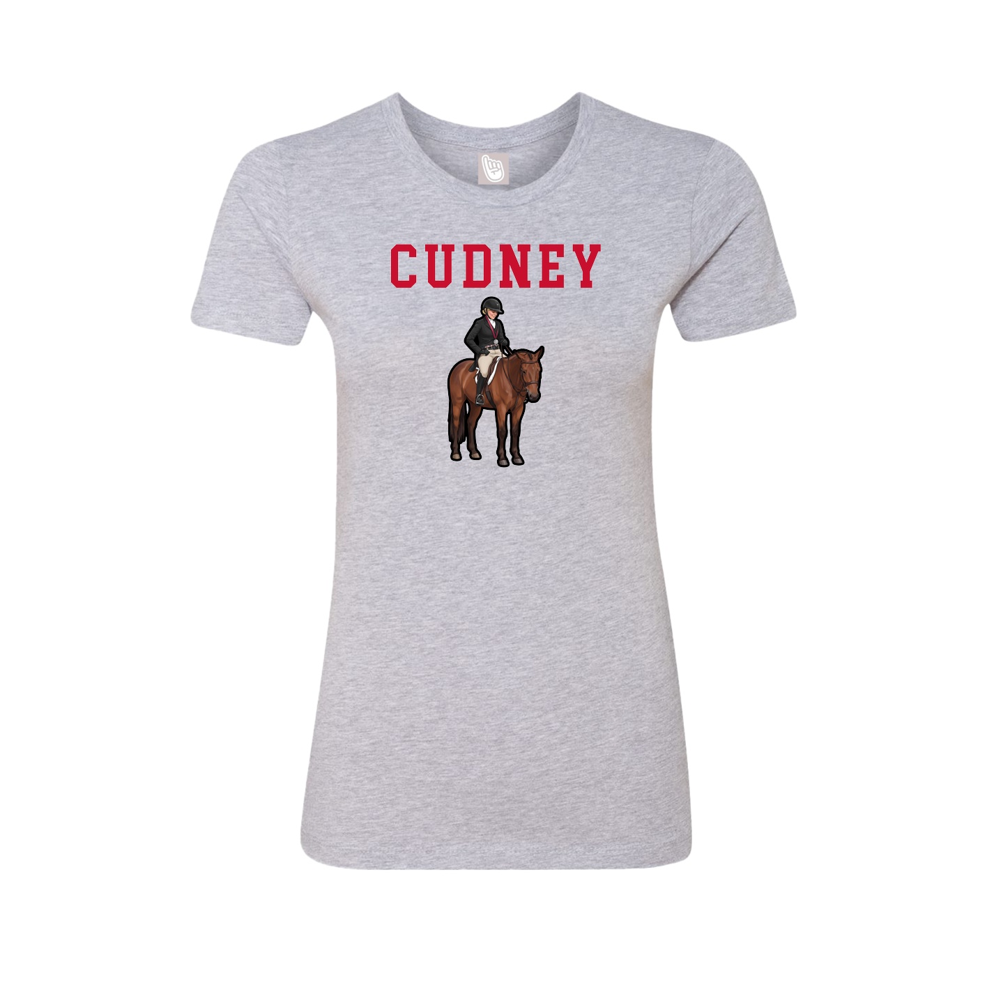 Fitted Women's Tee — Shirsey in Grey