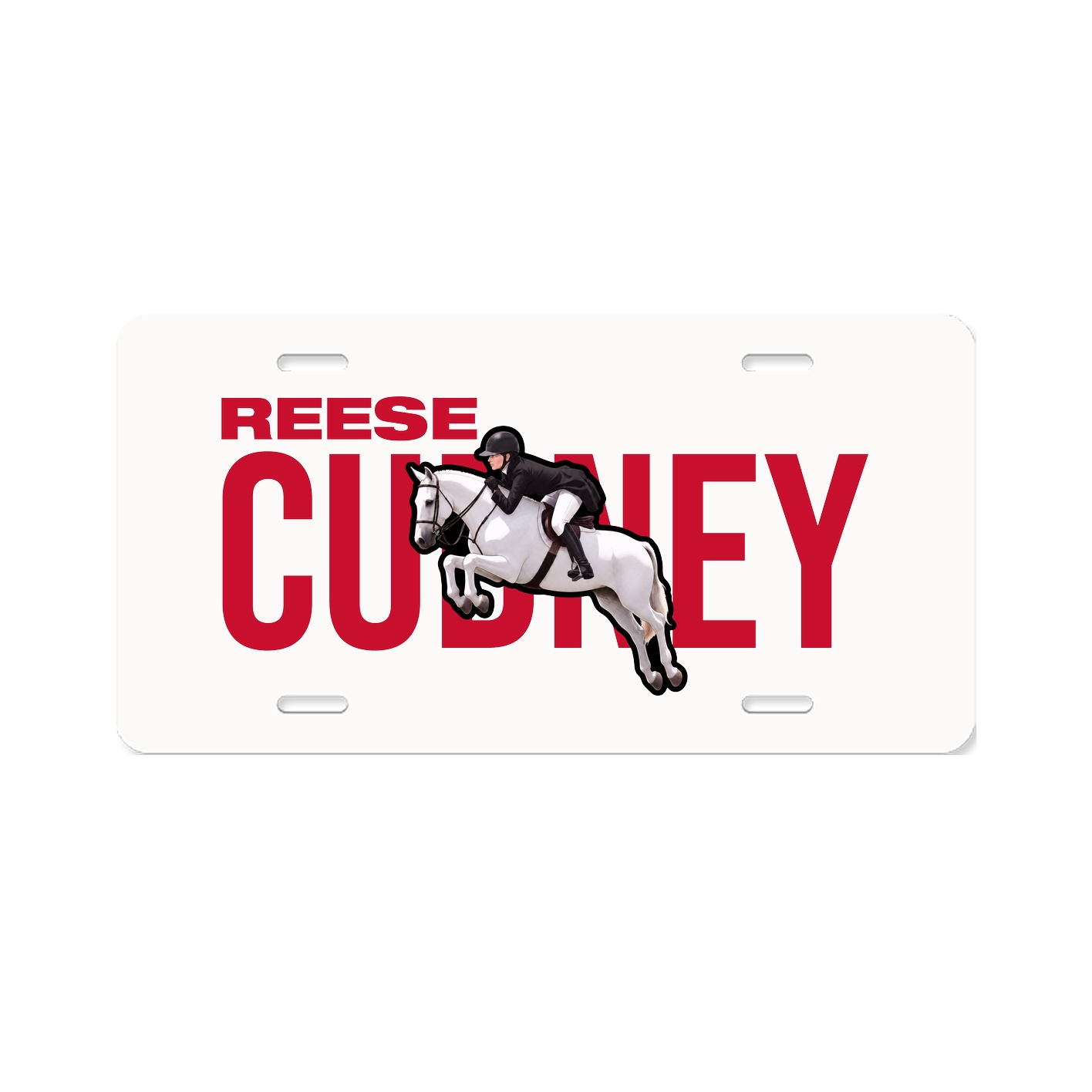 License Plate — Player Name in Classic