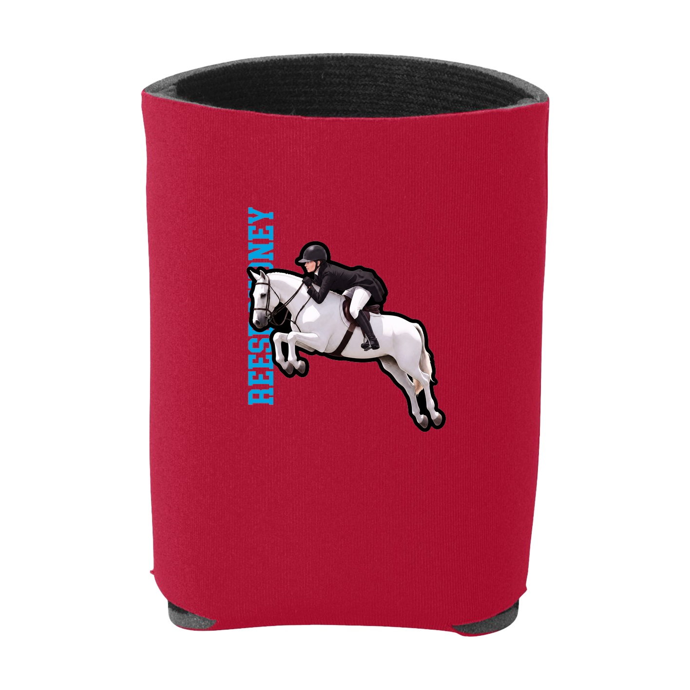 Can Holder — Name Vertical in Red