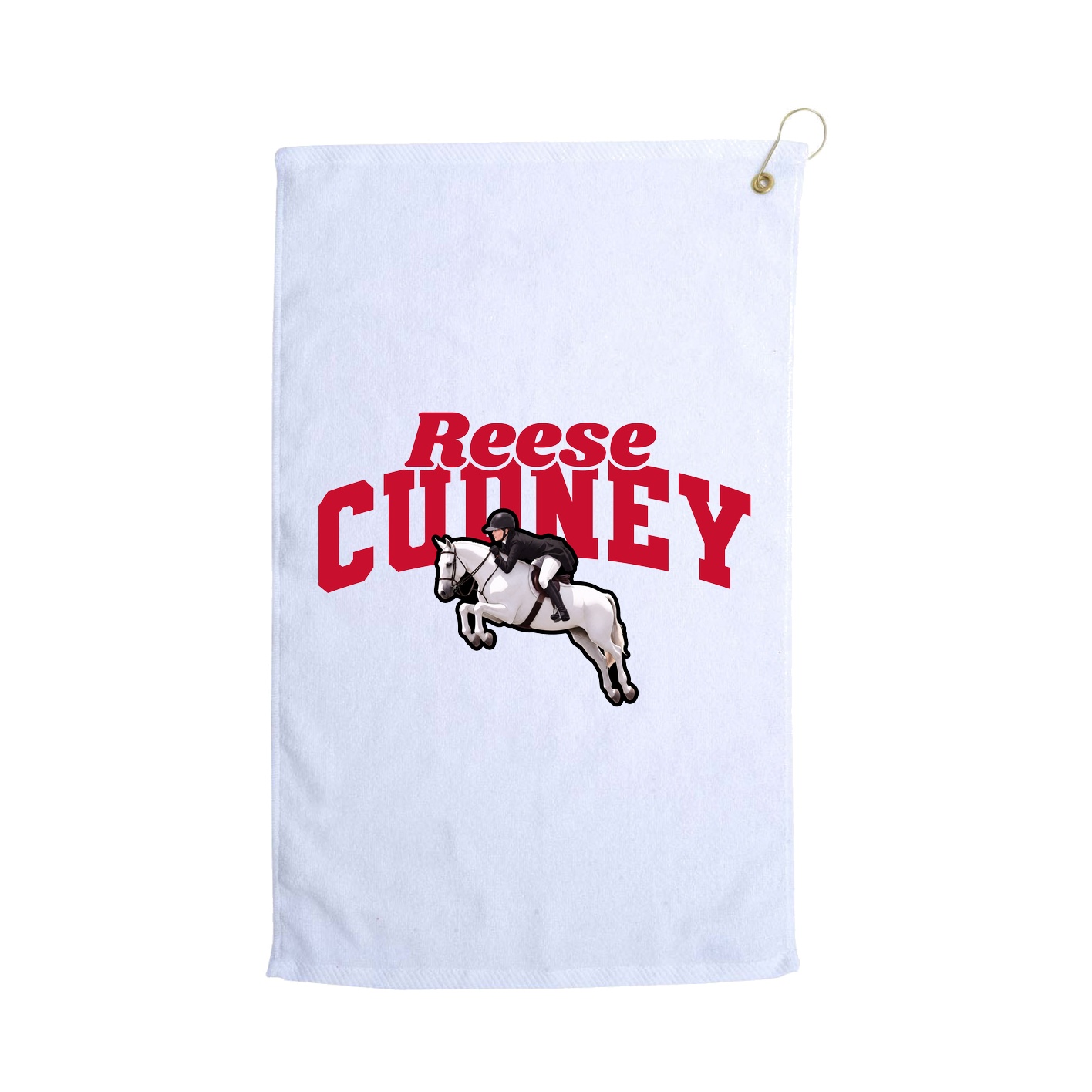 Golf Towel — Signature Arch in White