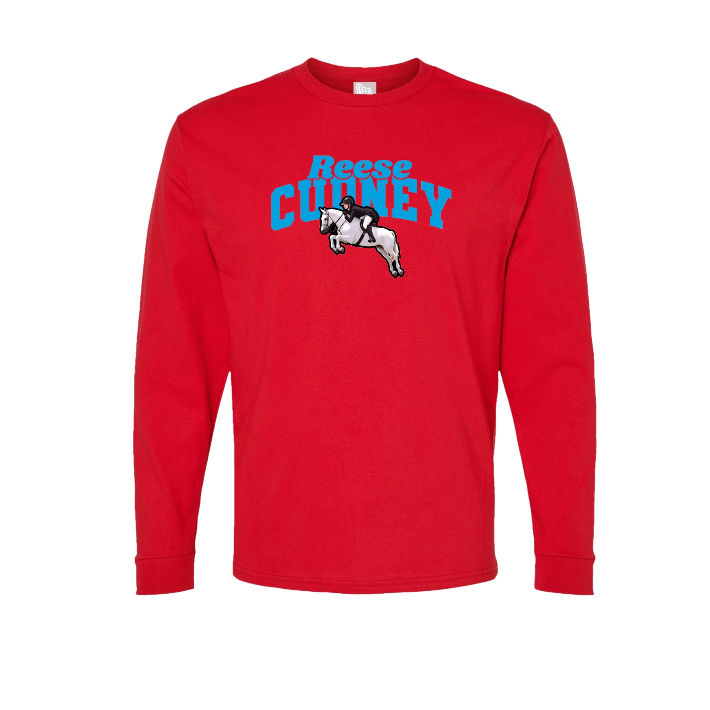 Long Sleeve Tee — Signature Arch in Red